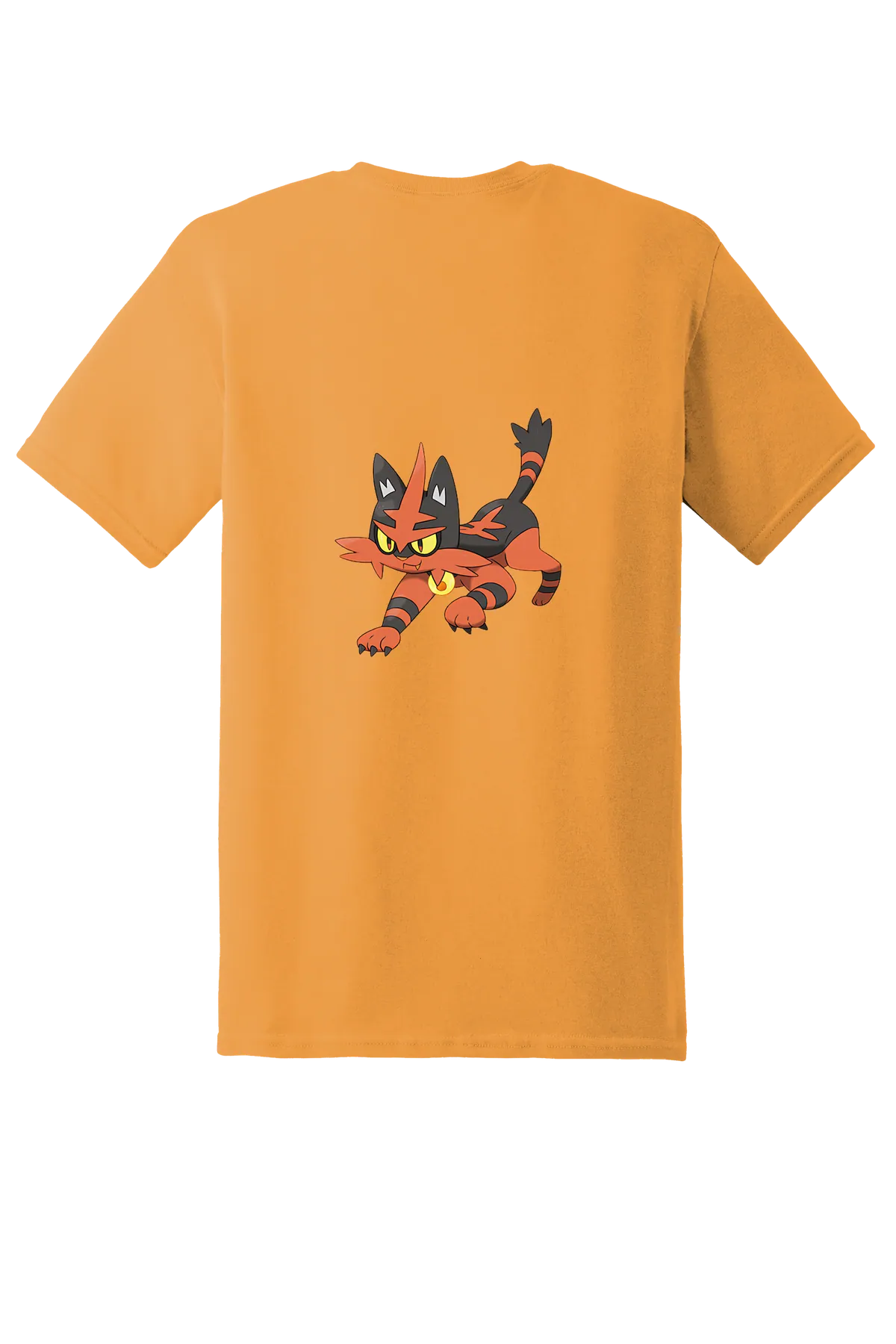 Pokemon Torracat Tee, Tennessee Orange, back print