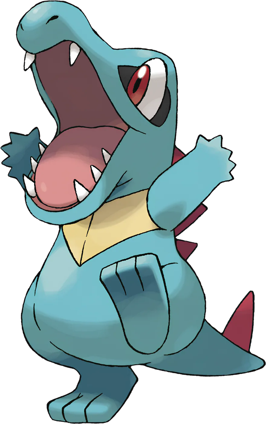 Pokemon Totodile Tee, artwork, front print