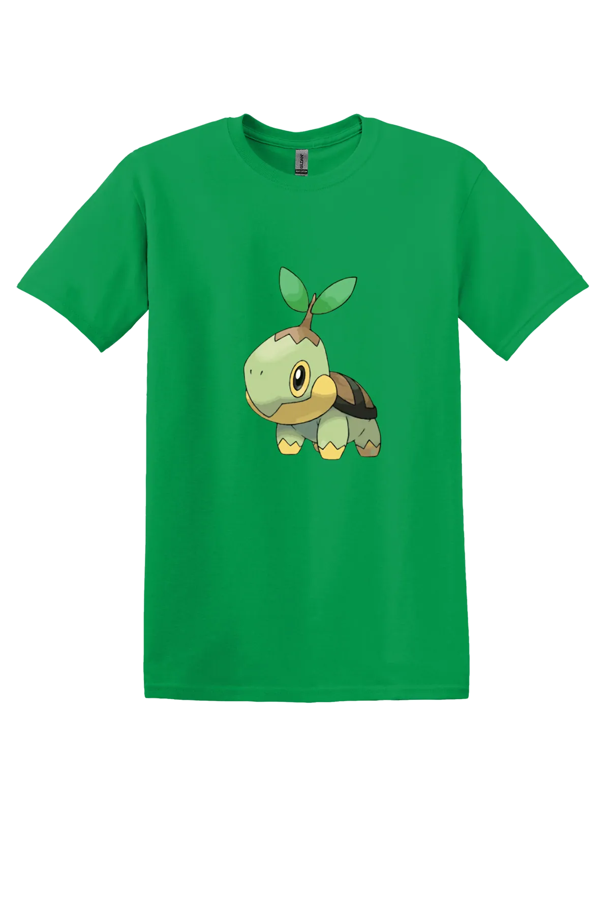 Pokemon Turtwig Tee, Irish Green, front print