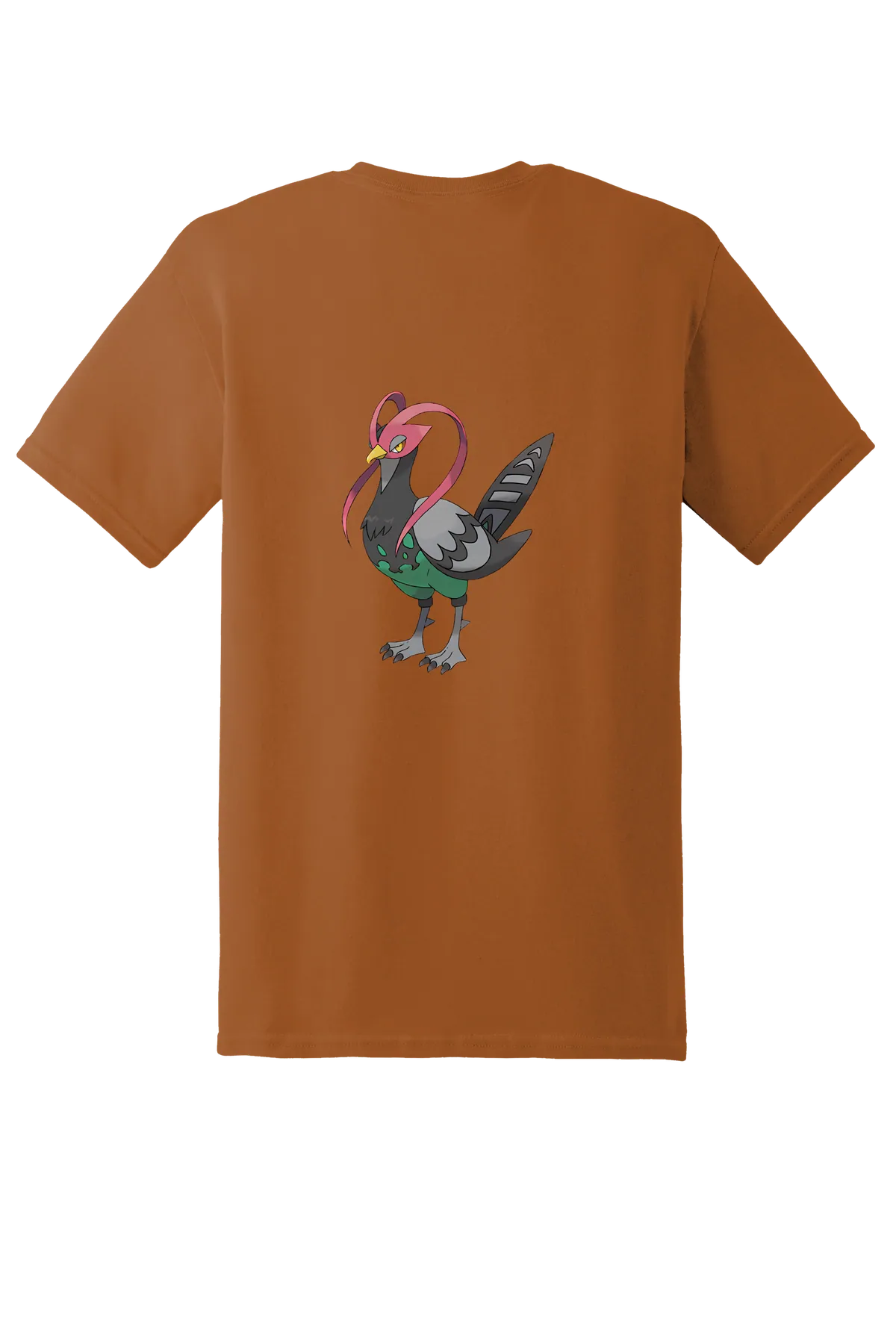 Pokemon Unfezant Tee, Texas Orange, back print