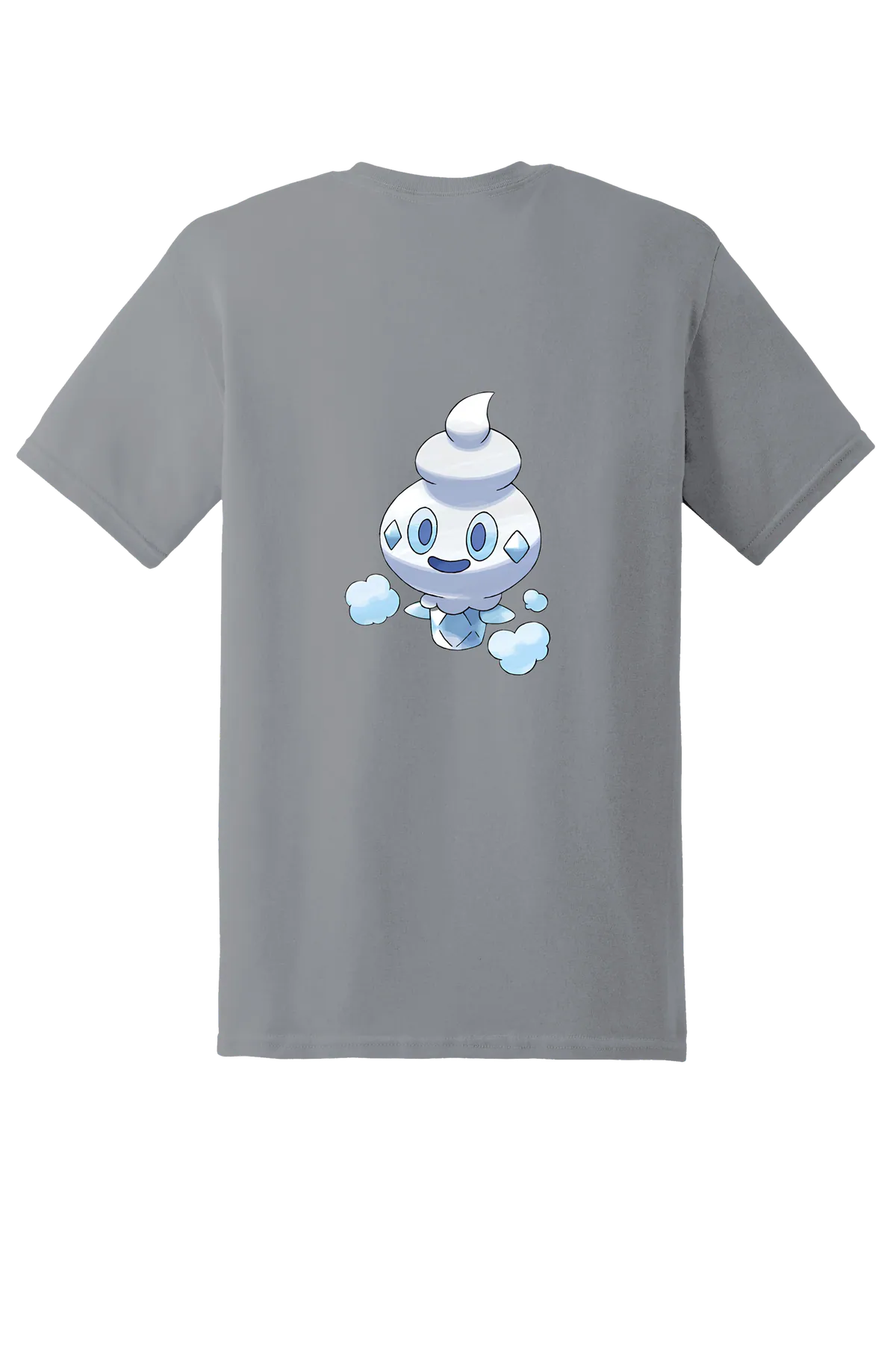 Pokemon Vanillite Tee, Gravel, back print