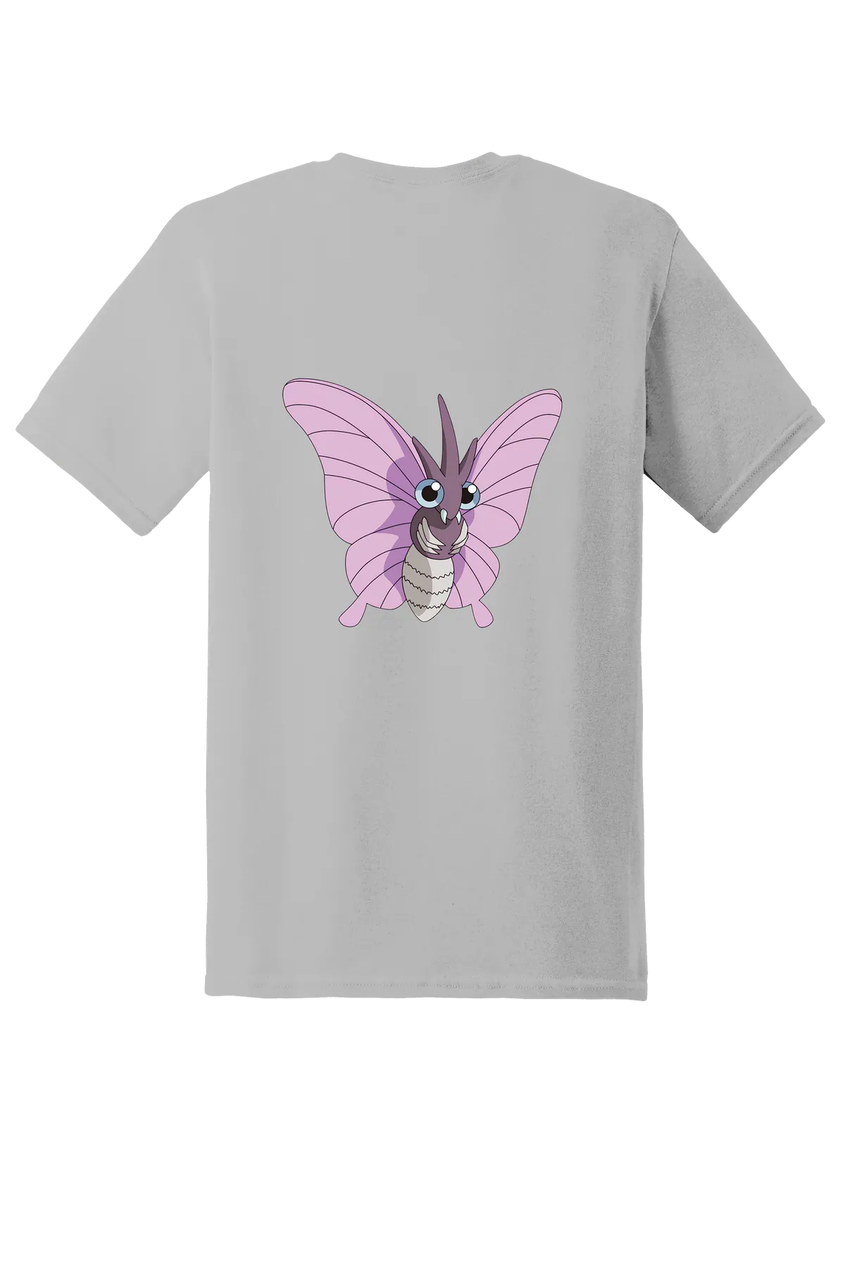 Pokemon Venomoth Tee, Ice Grey, back print