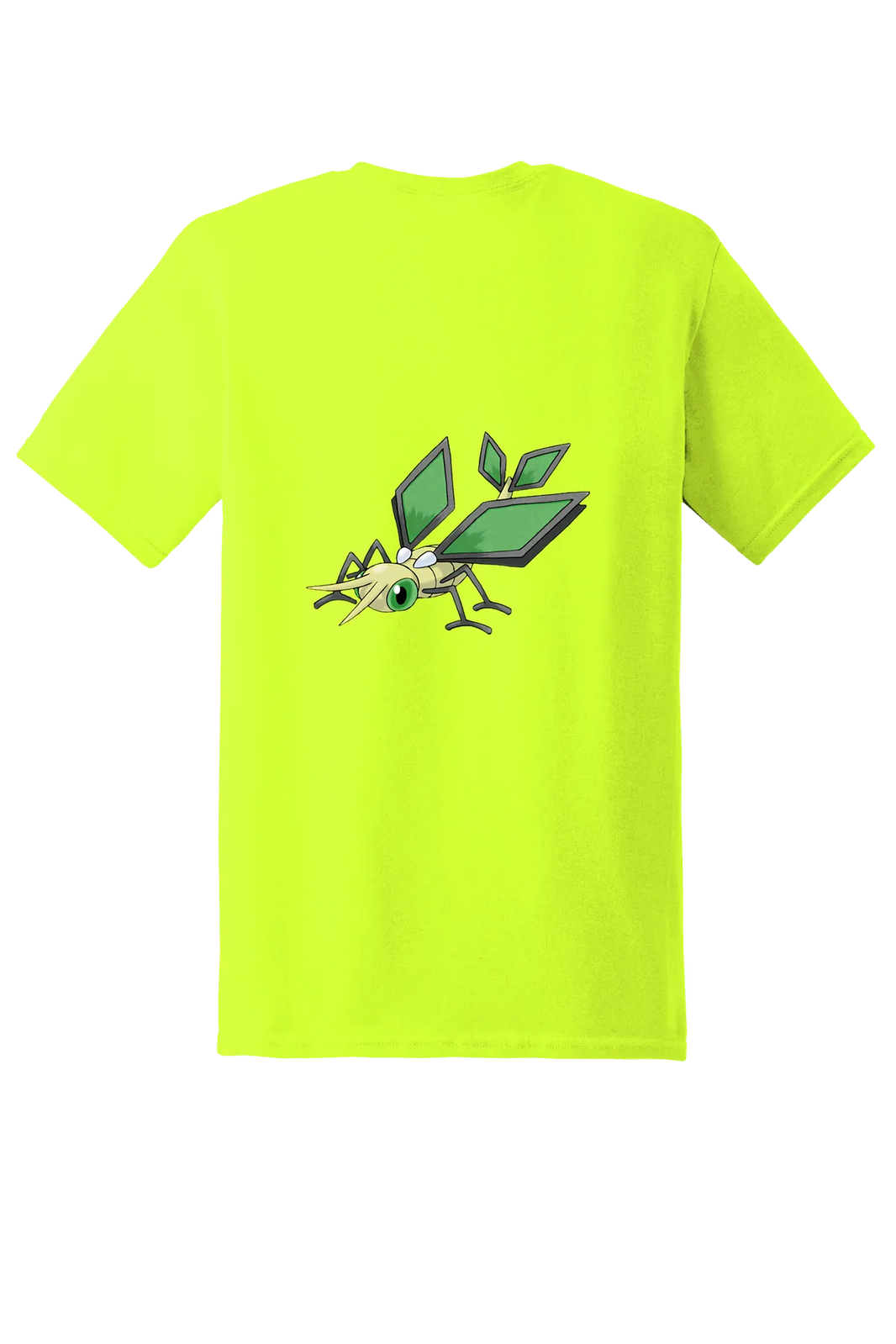 Pokemon Vibrava Tee, Safety Green, back print