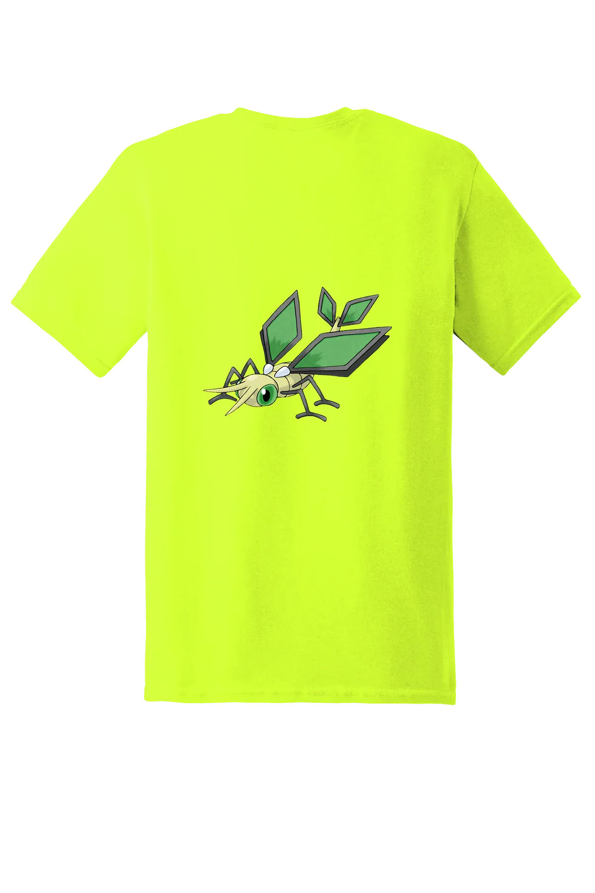 Pokemon Vibrava Tee, Safety Green, back print