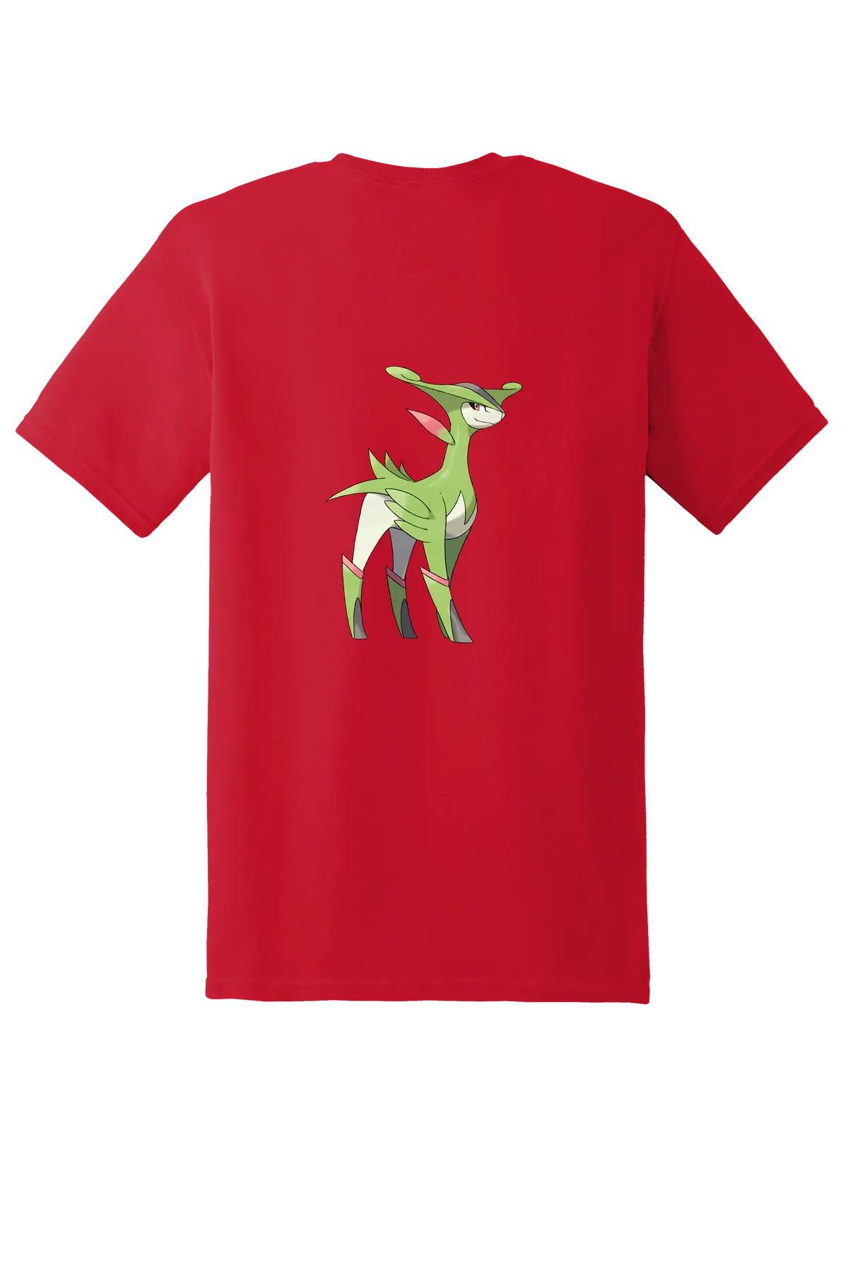 Pokemon Virizion Tee, Red, back print