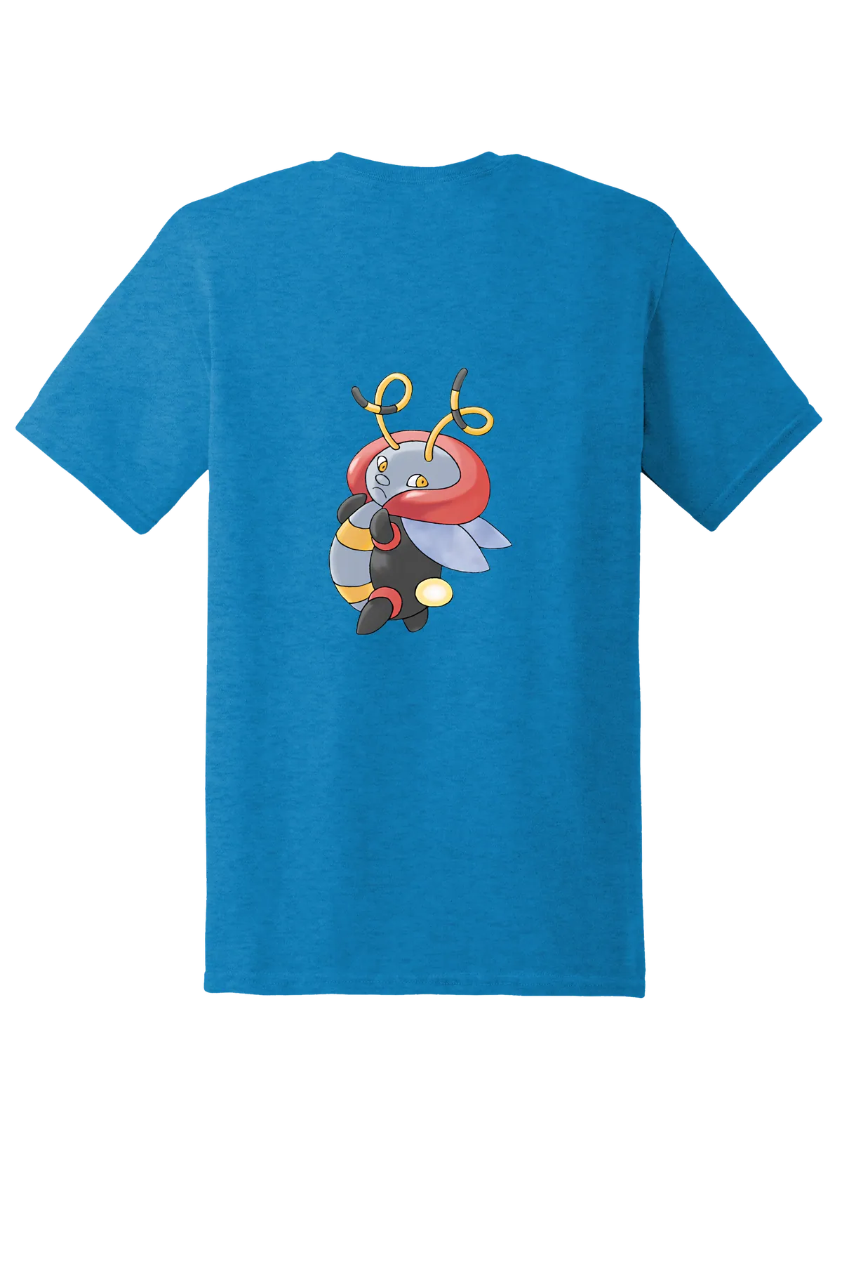Pokemon Volbeat Tee, Heather Sapphire, back print