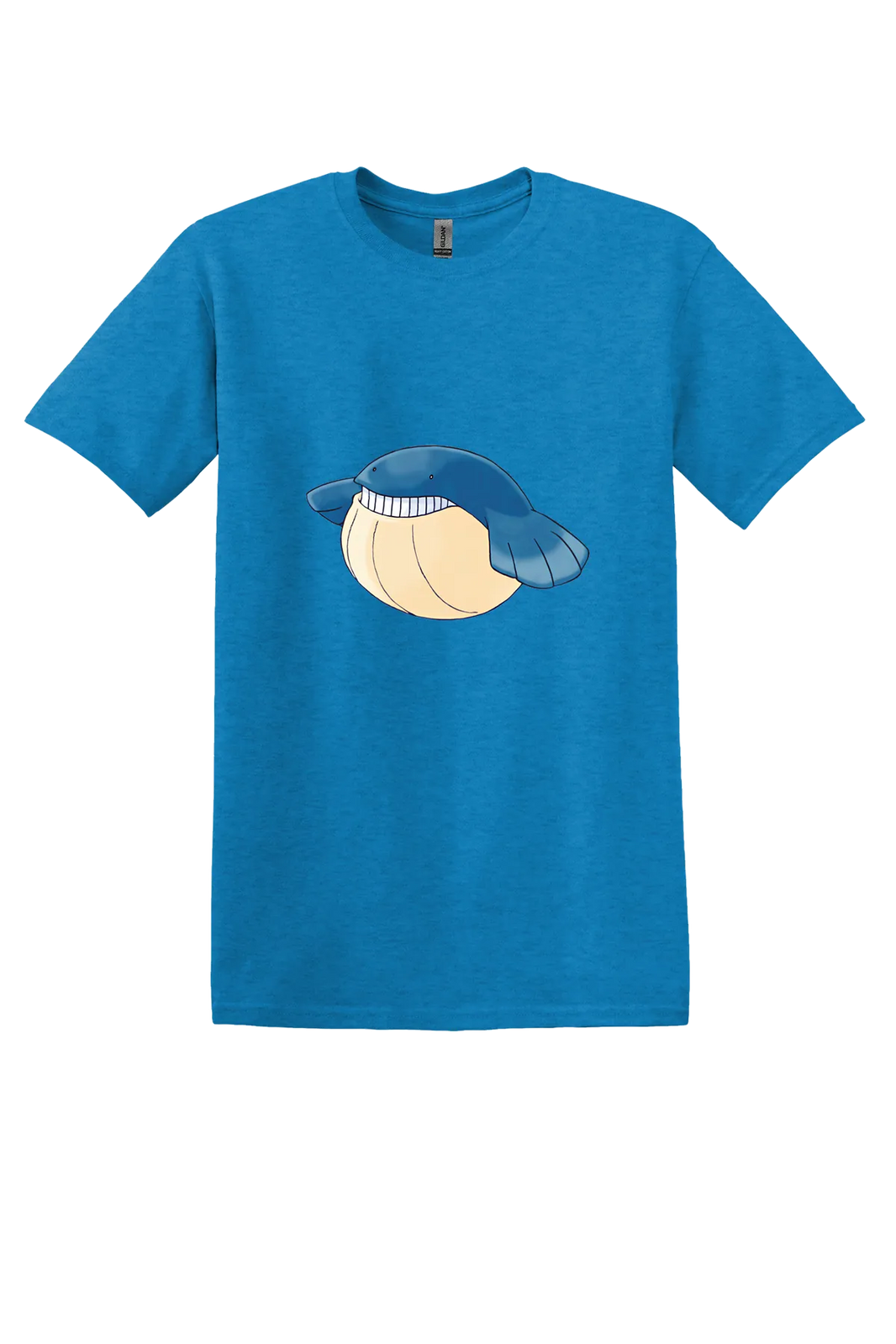 Pokemon Wailmer Tee, Heather Sapphire, front print
