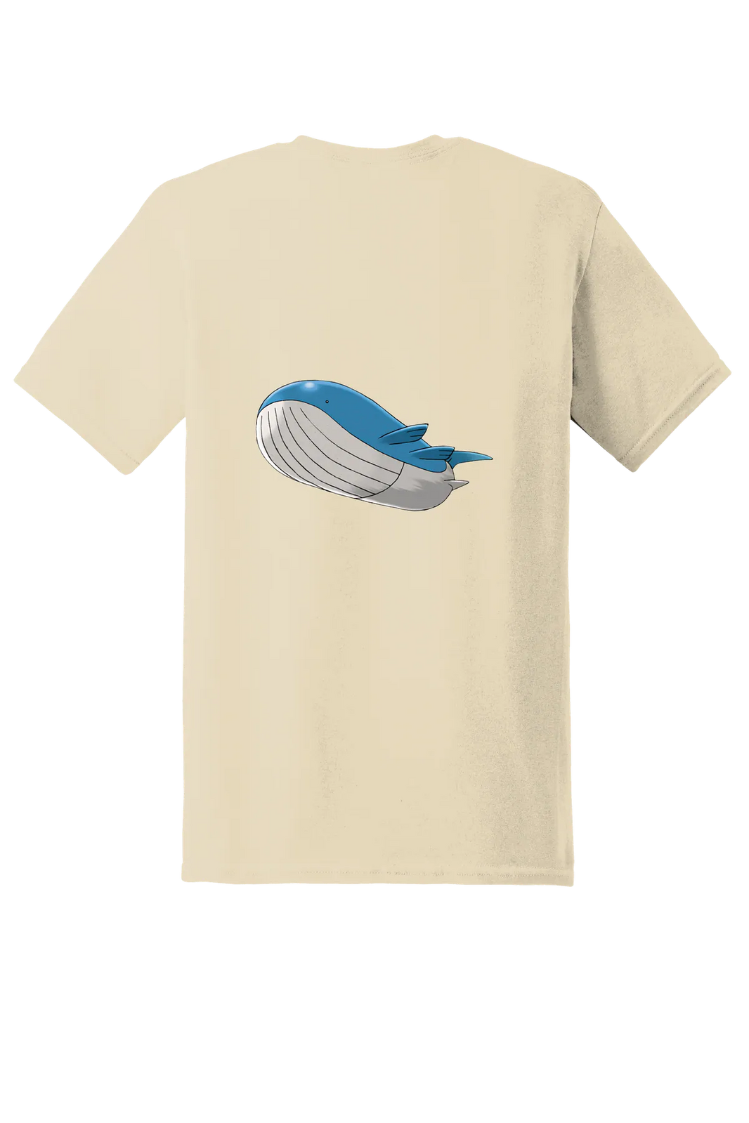 Pokemon Wailord Tee, Sand, back print