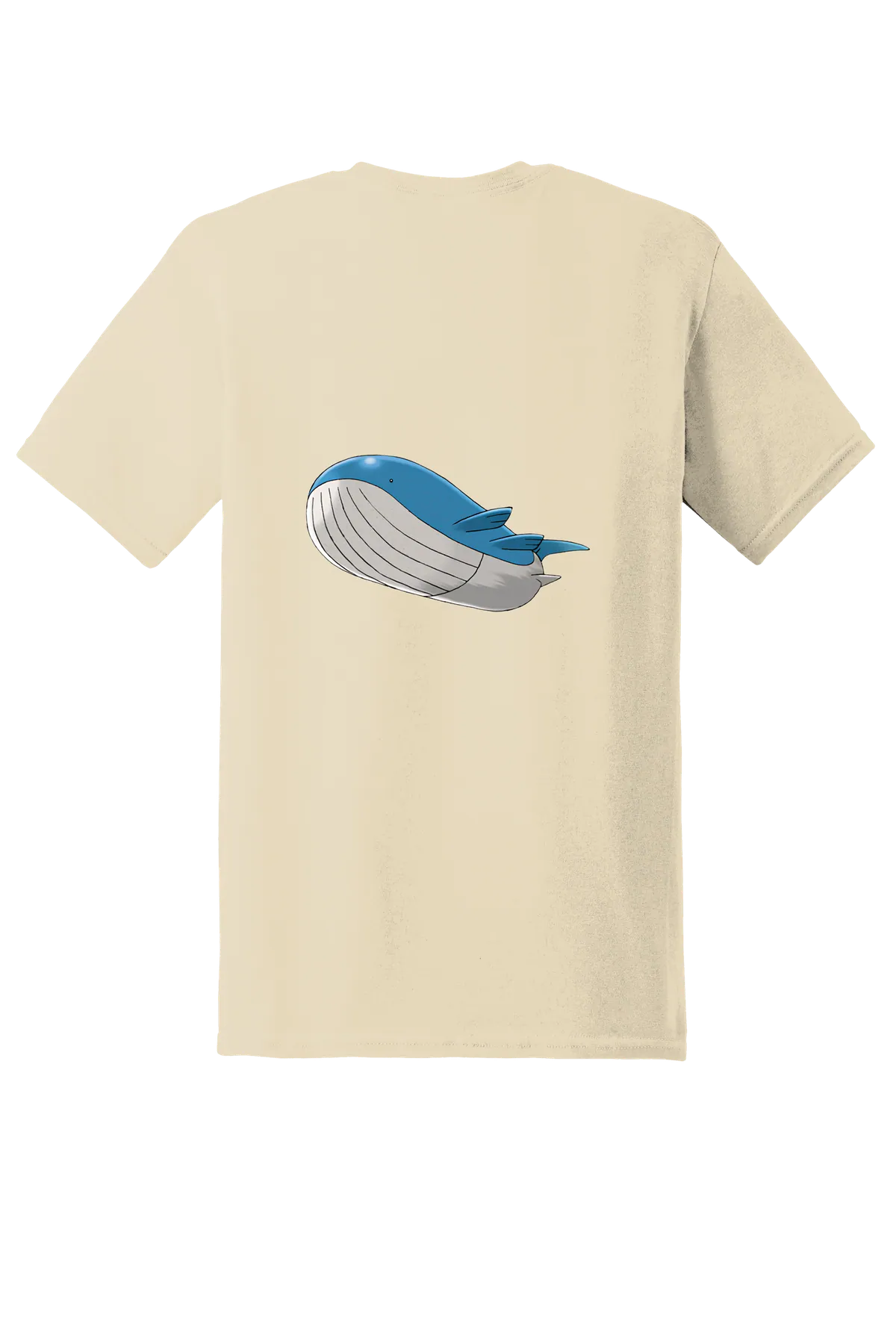 Pokemon Wailord Tee, Sand, back print