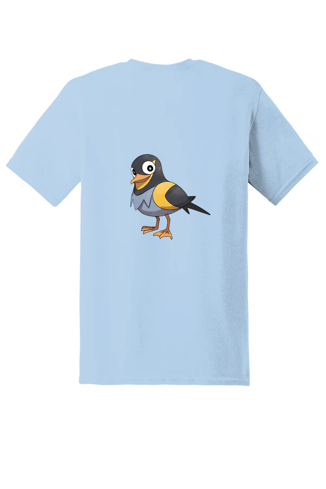 Pokemon Wattrel Tee, Light Blue, back print