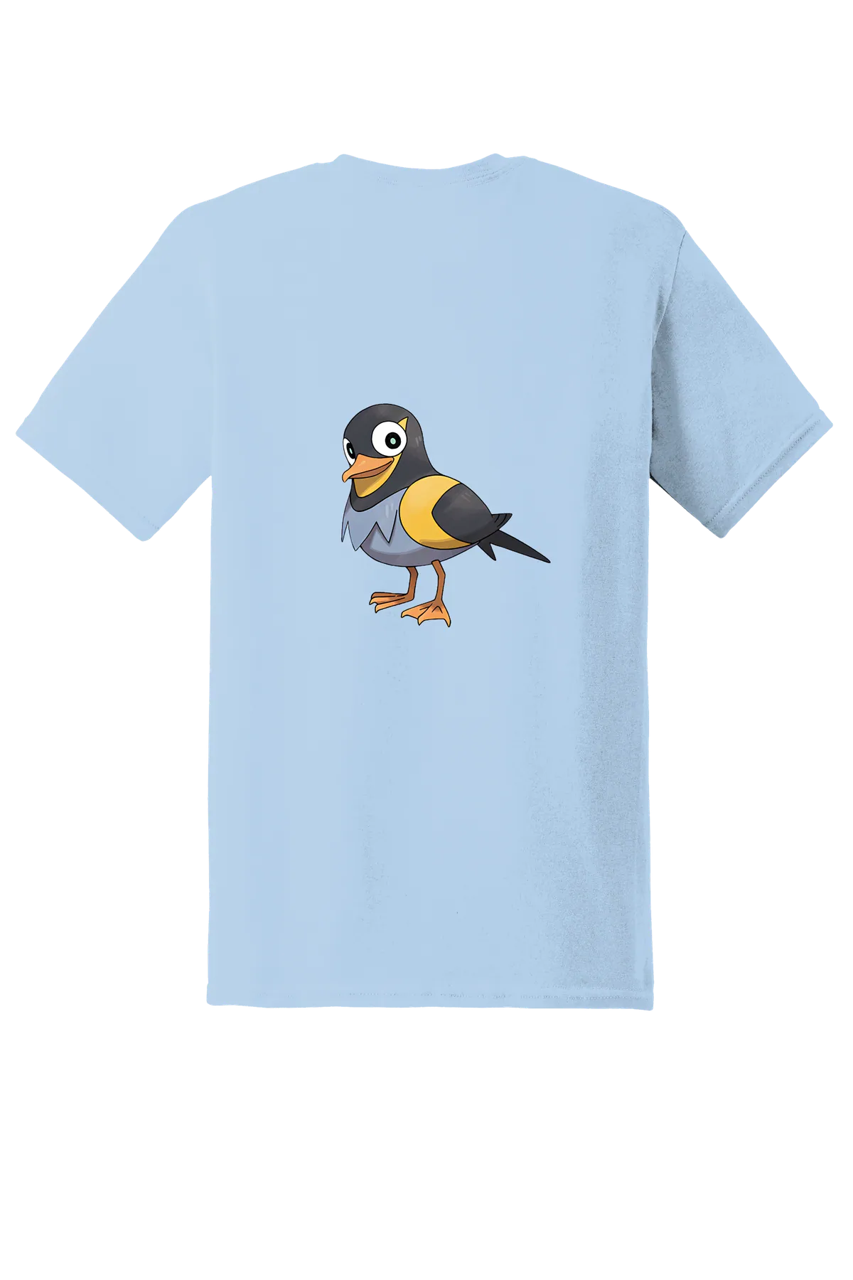 Pokemon Wattrel Tee, Light Blue, back print