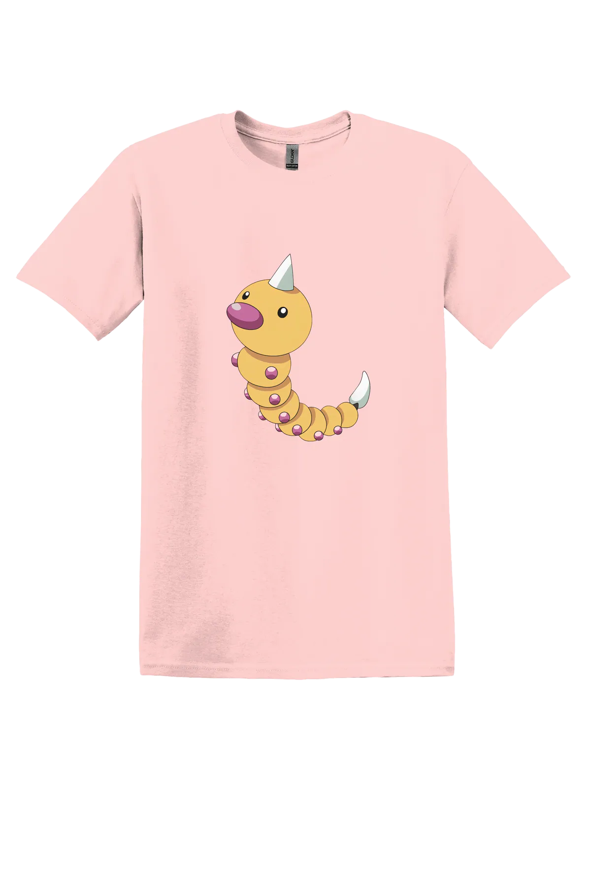 Pokemon Weedle Tee, Light Pink, front print