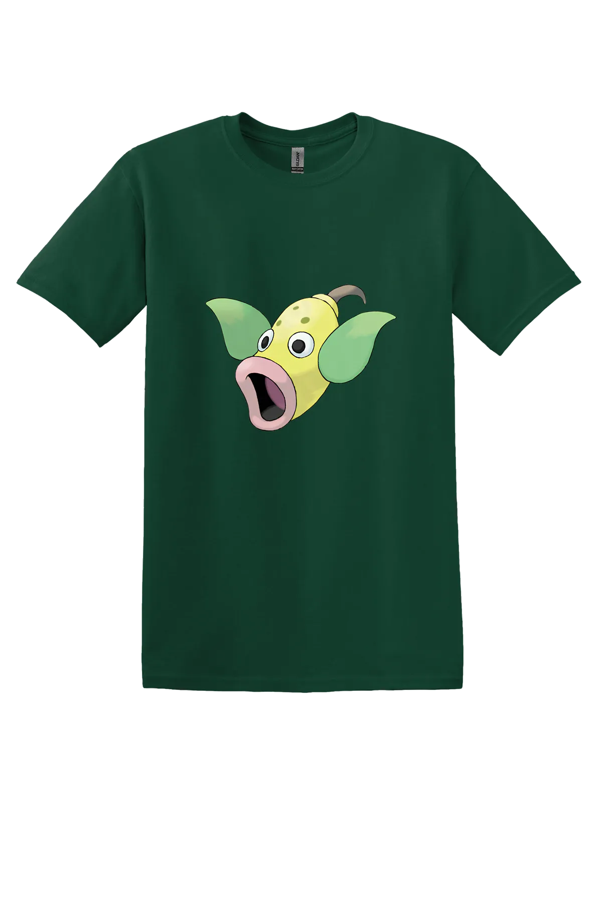 Pokemon Weepinbell Tee, Forest Green, front print