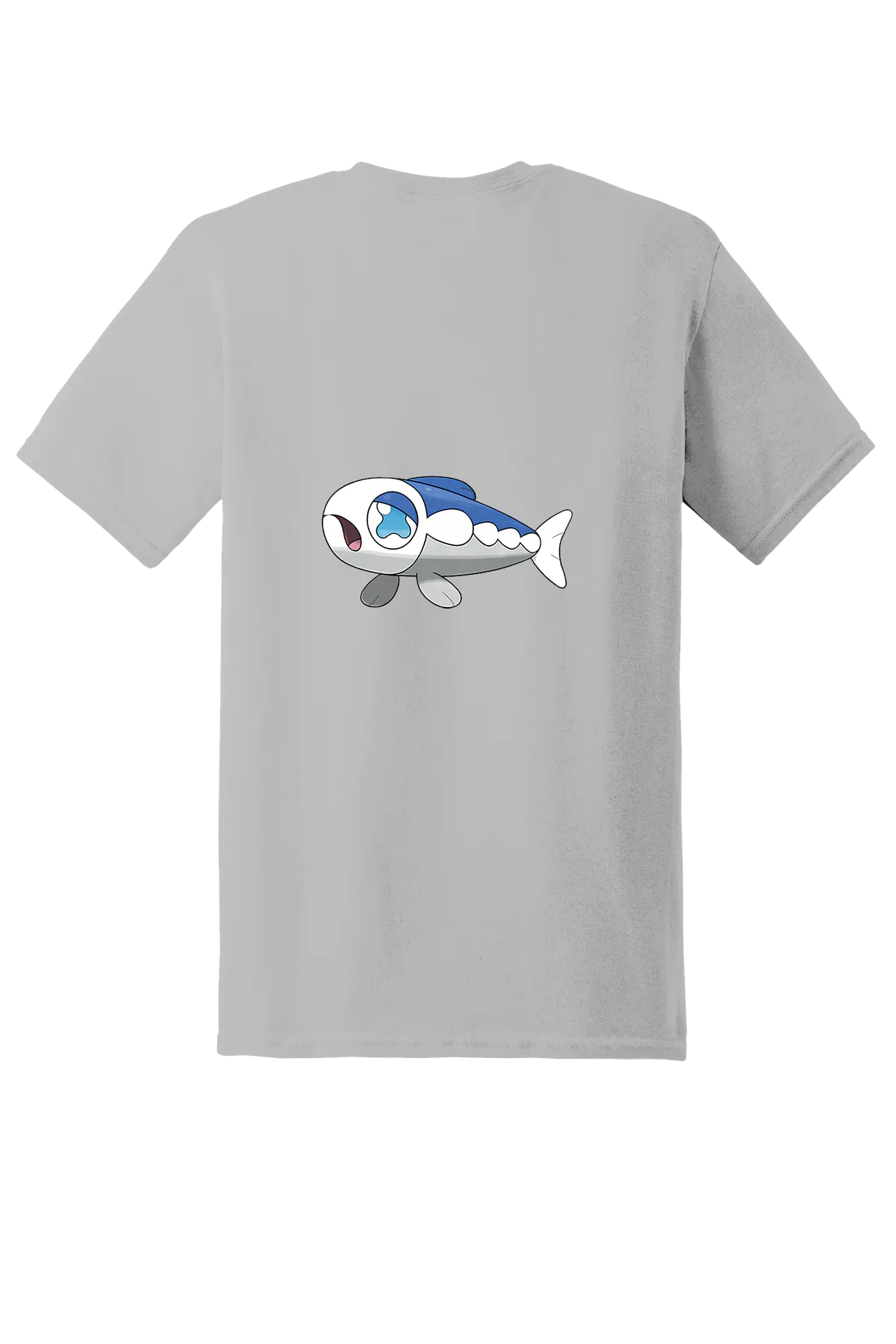 Pokemon Wishiwashi Tee, Ice Grey, back print