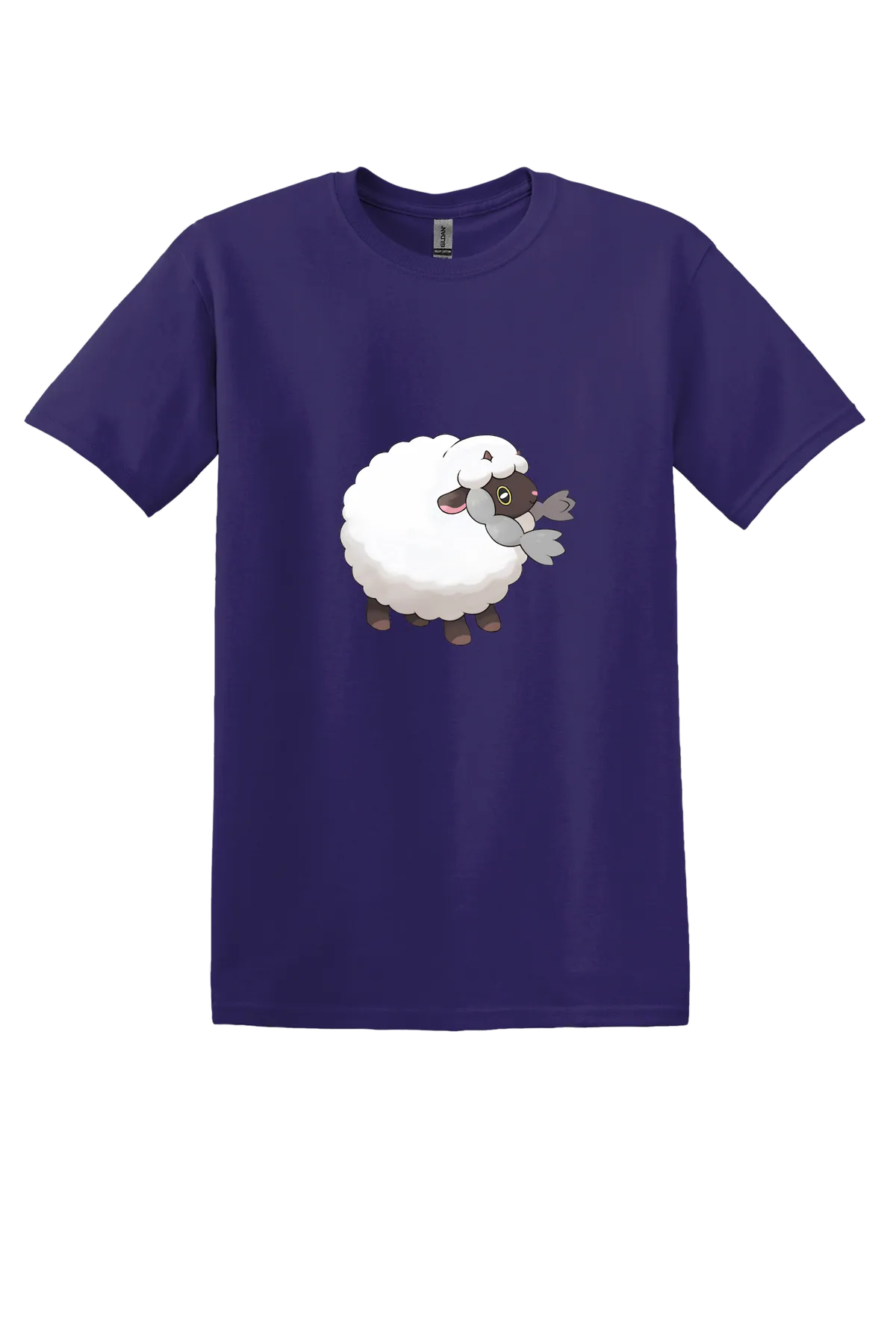 Pokemon Wooloo Tee, Fan Deep Purple, front print