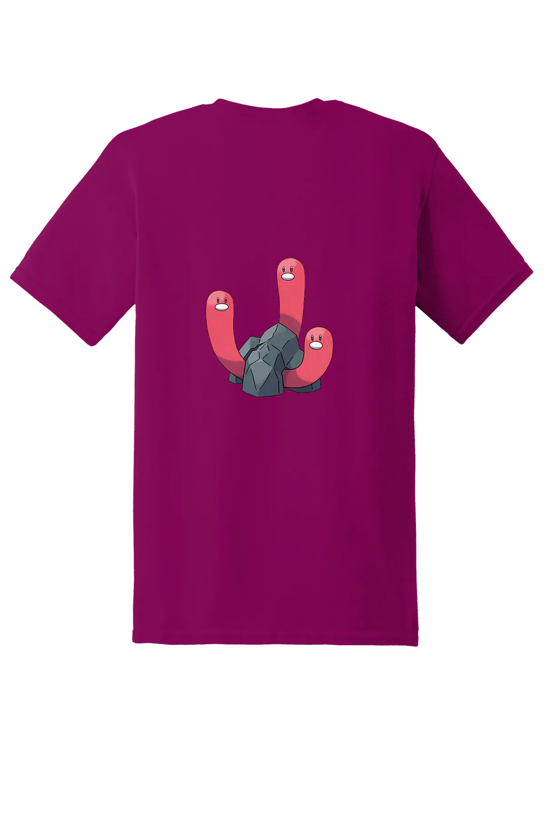 Pokemon Wugtrio Tee, Berry, back print