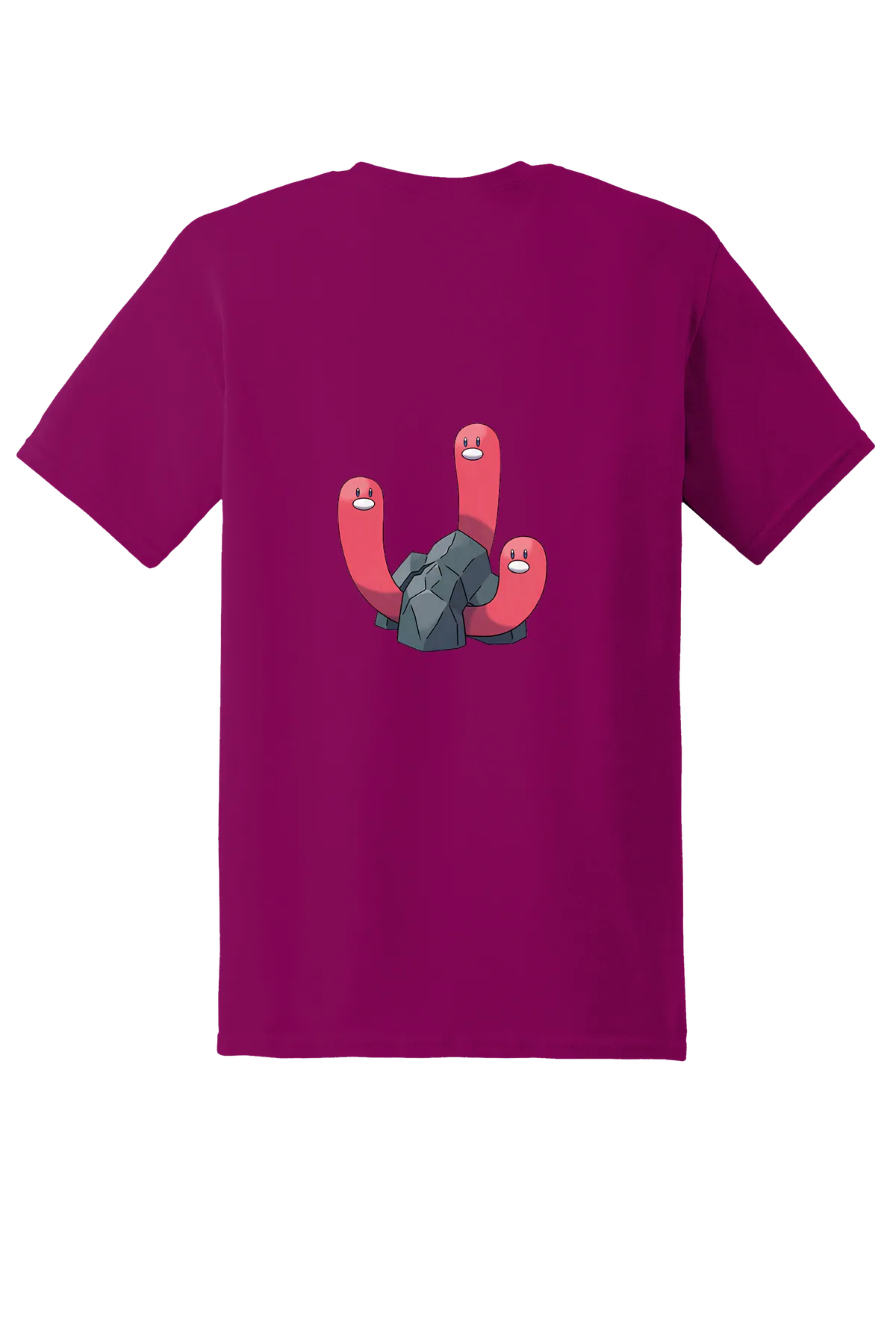 Pokemon Wugtrio Tee, Berry, back print