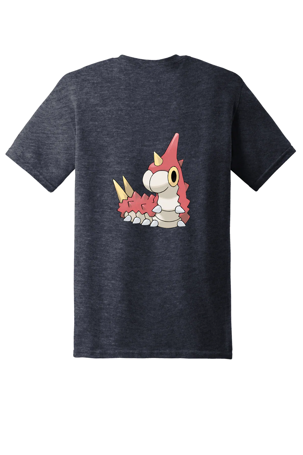 Pokemon Wurmple Tee, Heather Navy, back print