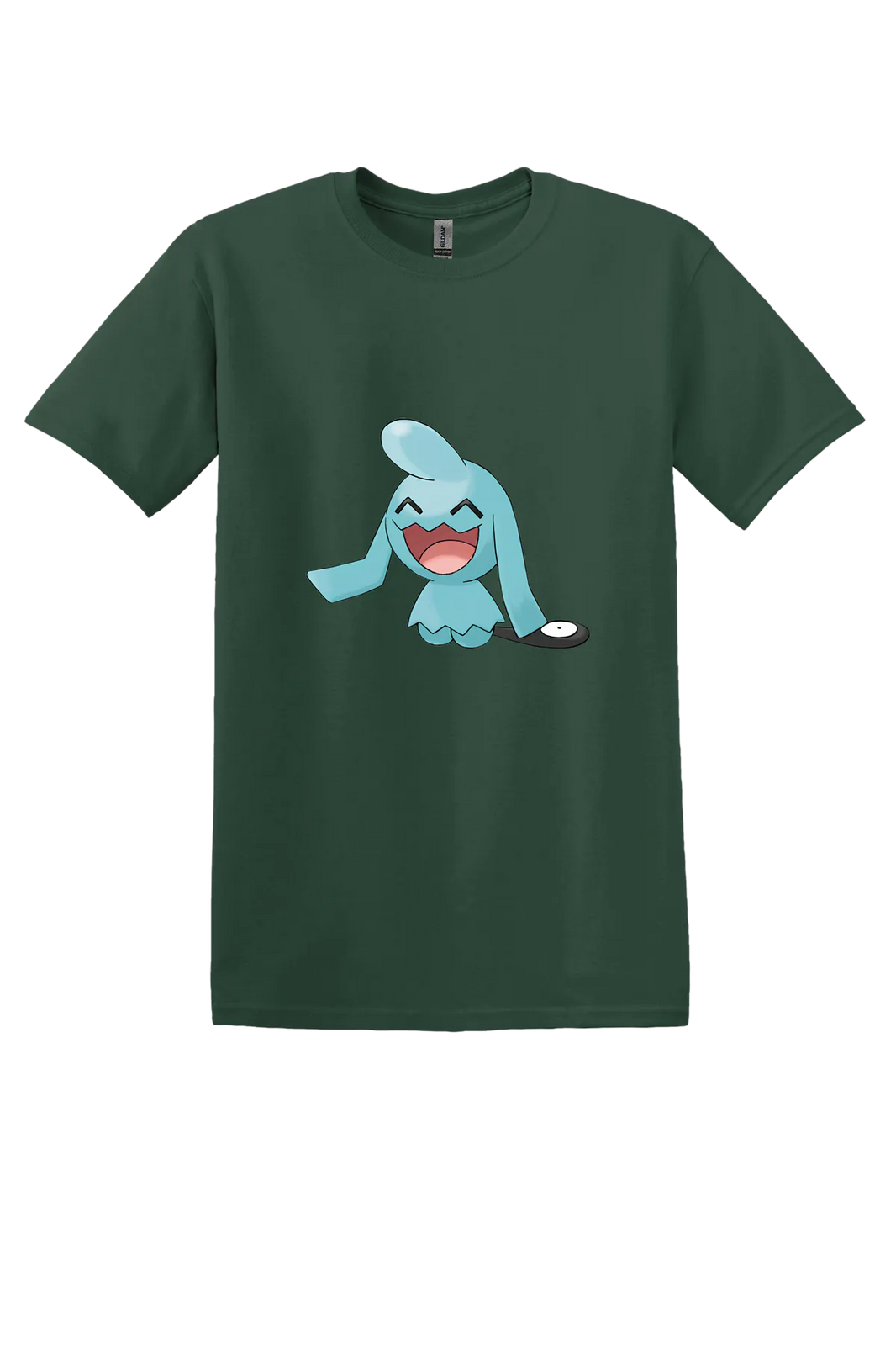Pokemon Wynaut Tee, Fan Dark Green, front print