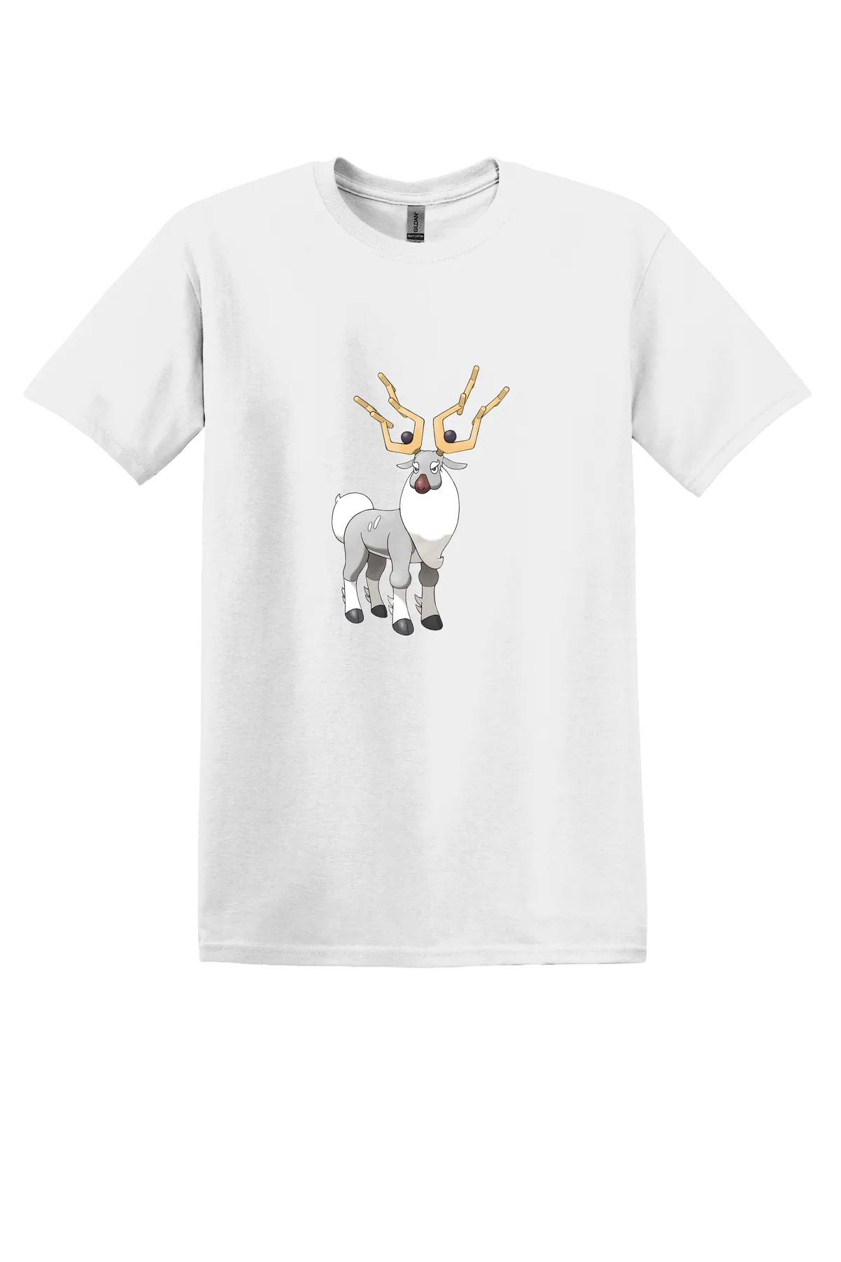 Pokemon Wyrdeer Tee, White, front print