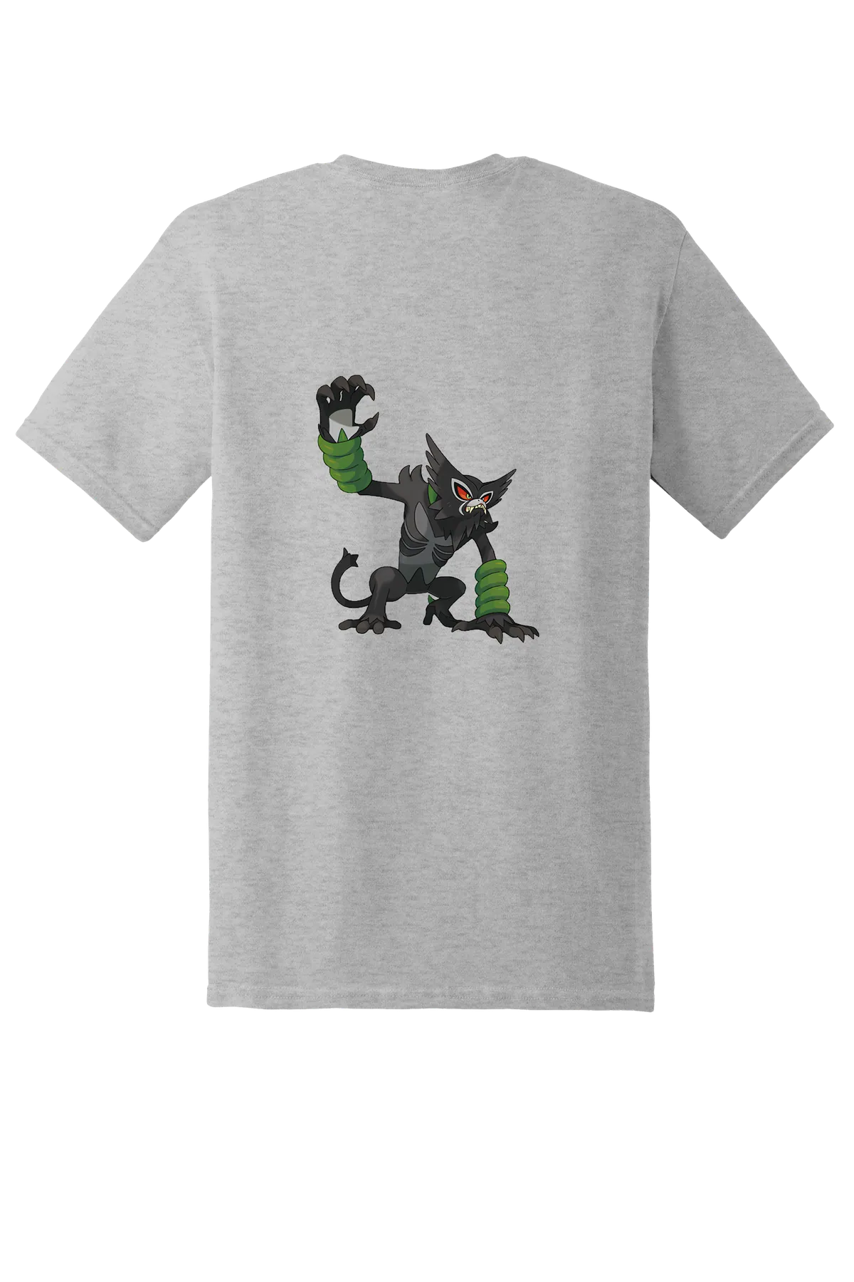 Pokemon Zarude Tee, Ash Grey, back print