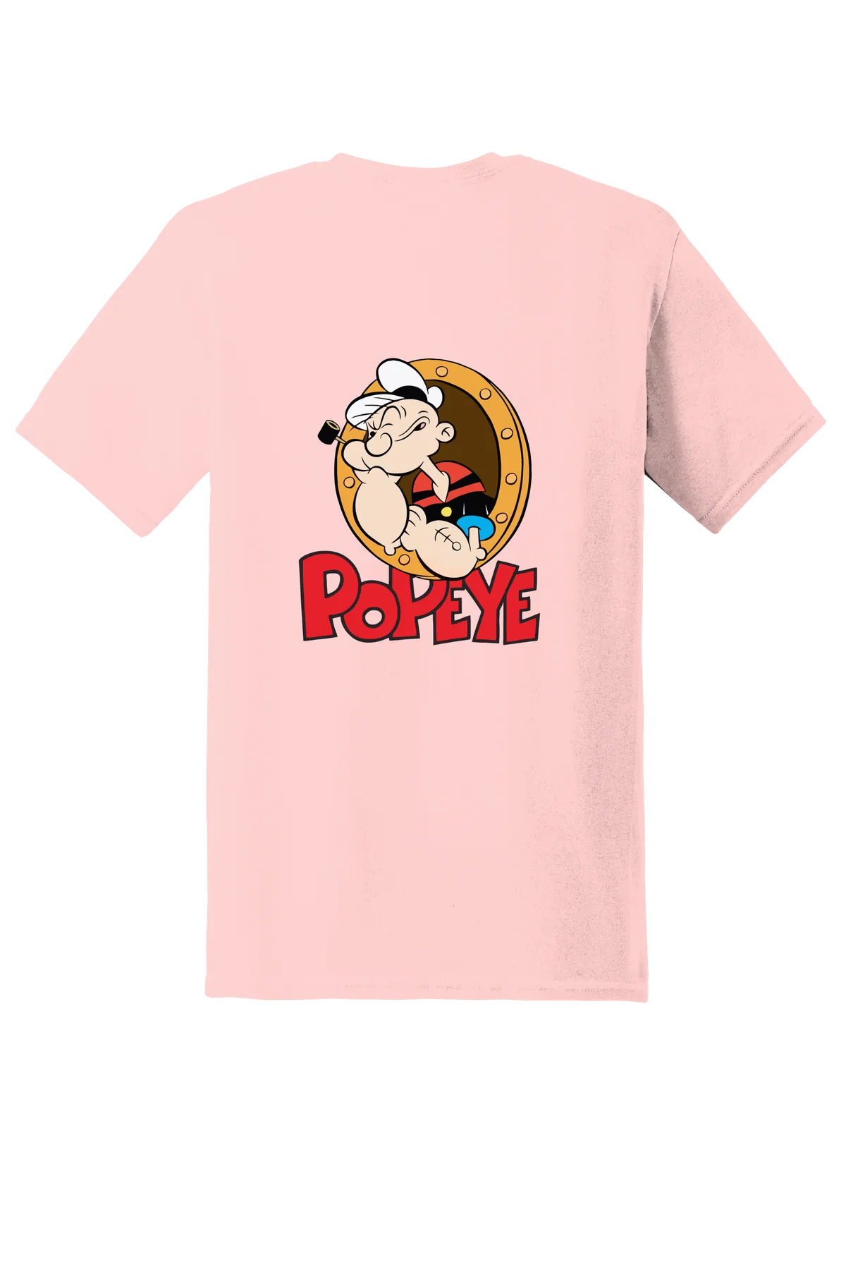 Popeye the Sailor 107 Tee, Light Pink, back print