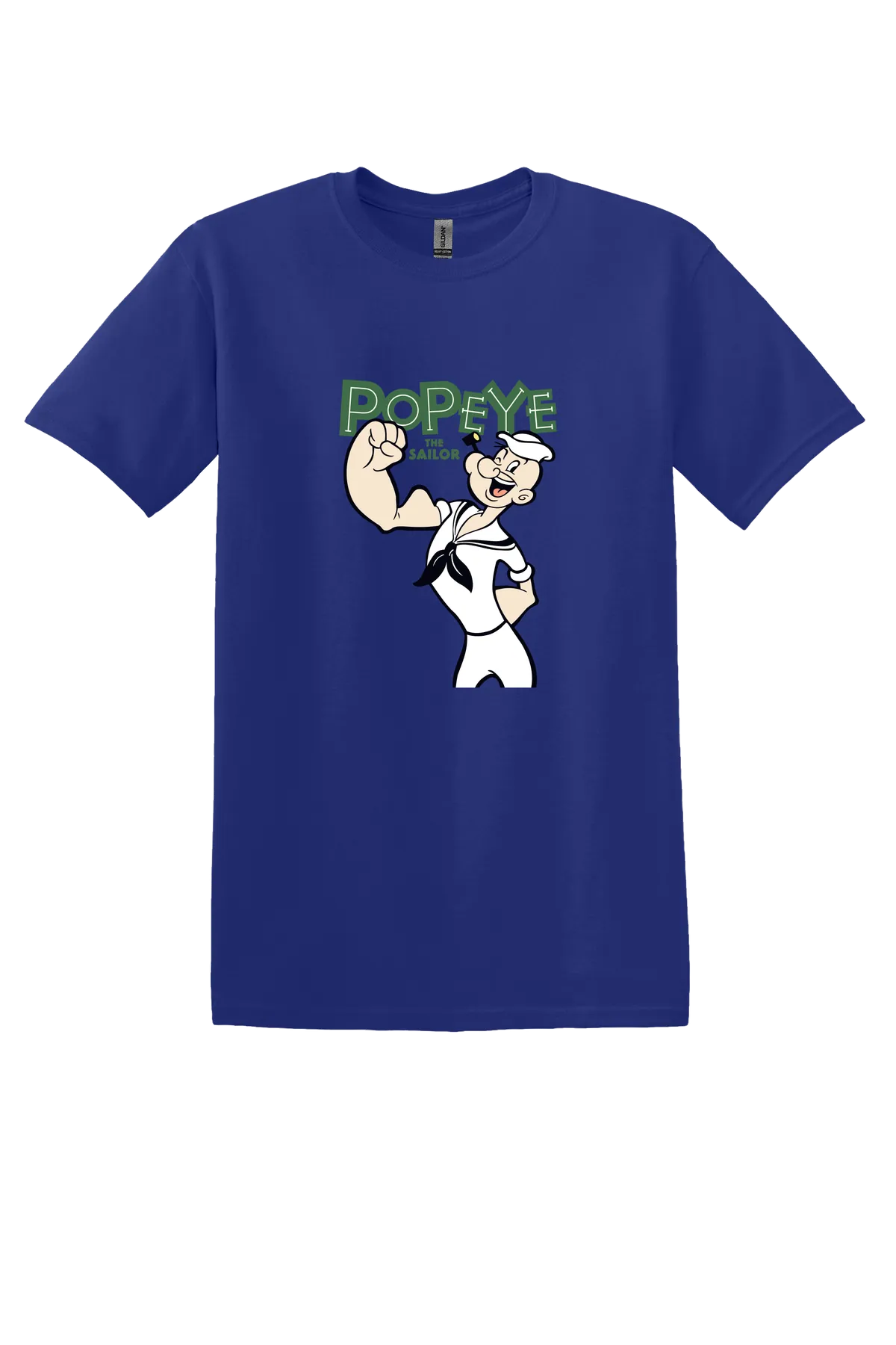 Popeye the Sailor 108 Tee, Cobalt Purple, front print
