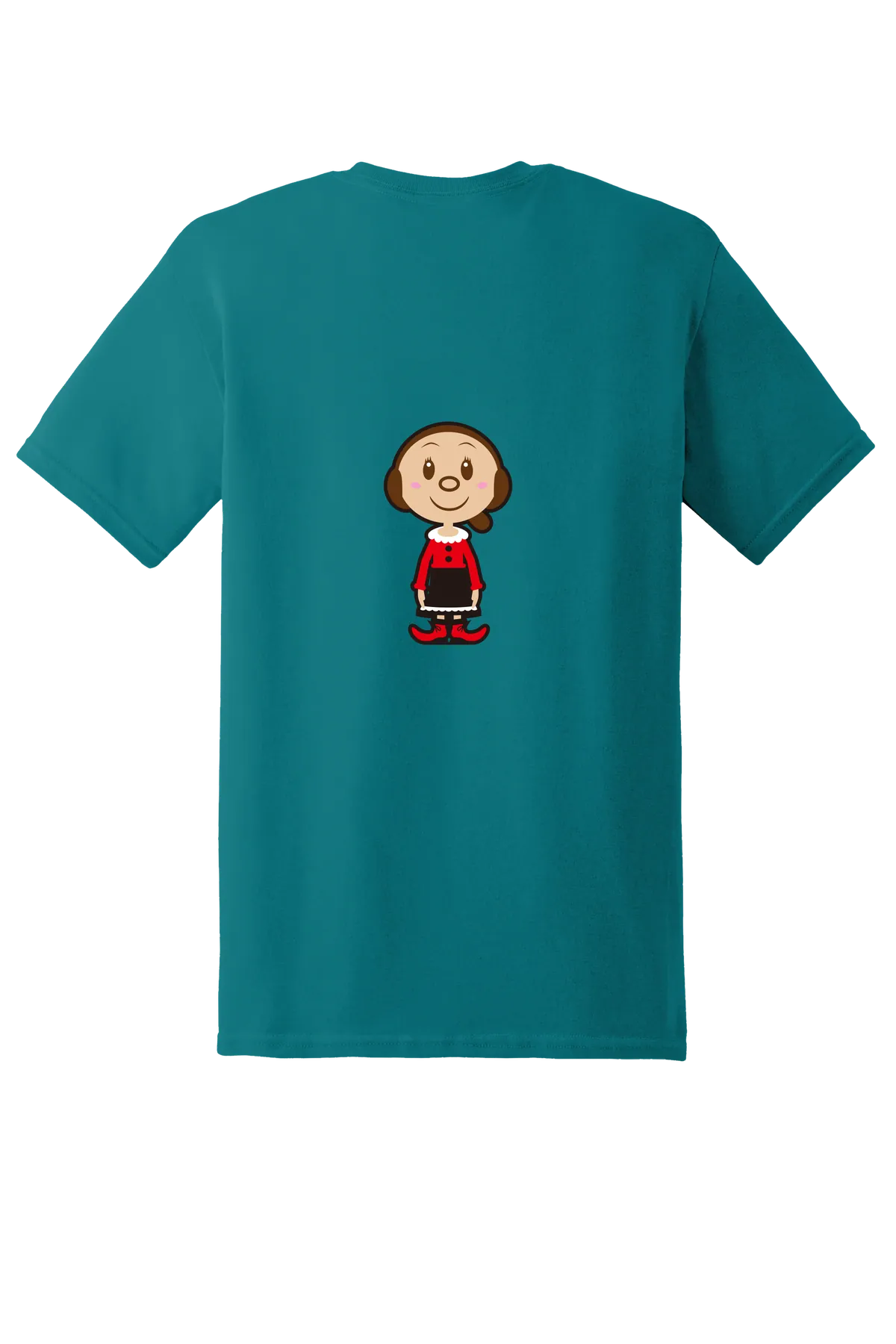 Popeye the Sailor 3 Tee, Jade Dome, back print