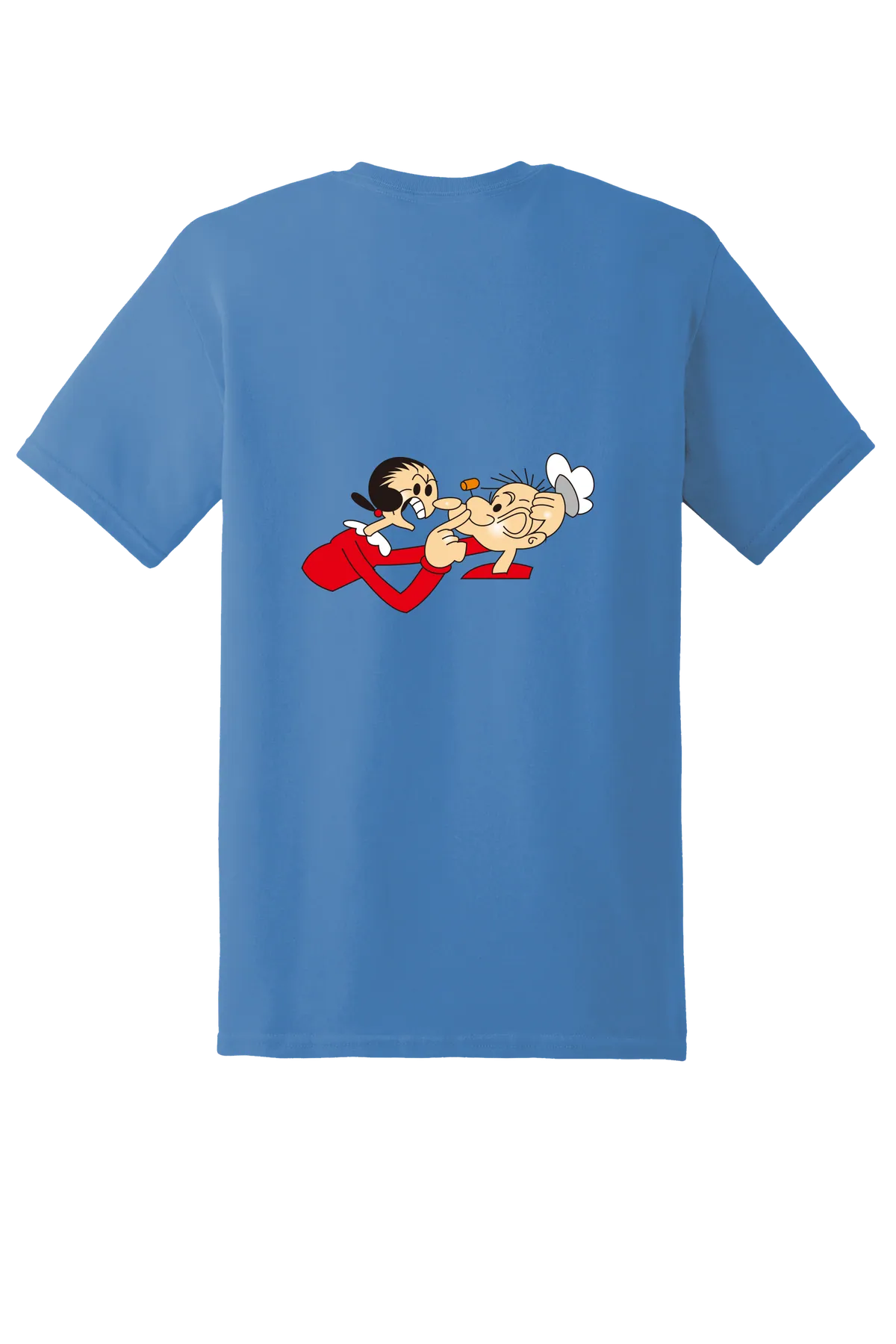Popeye the Sailor 37 Tee, Iris, back print