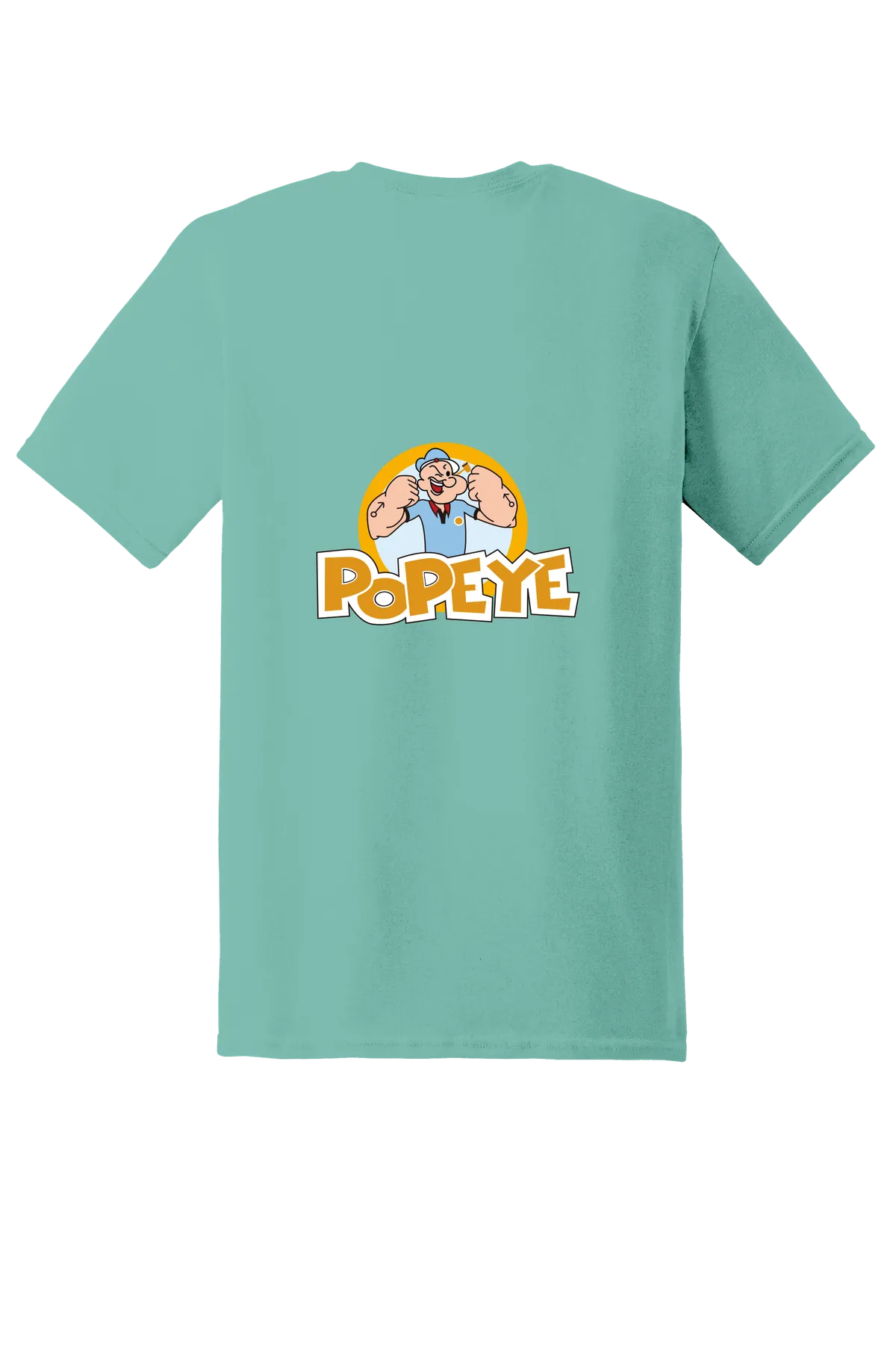 Popeye the Sailor 41 Tee, Aquatic, back print