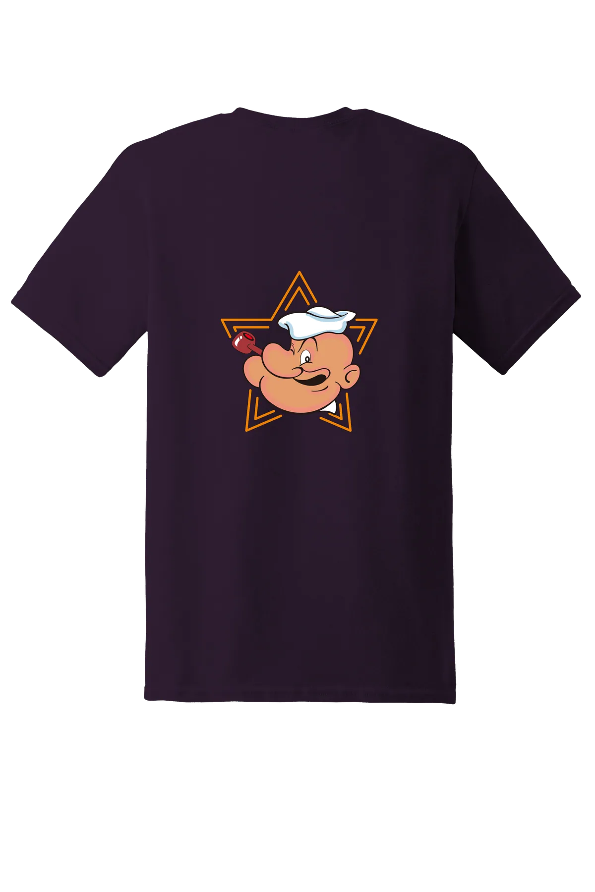 Popeye the Sailor 51 Tee, Blackberry, back print