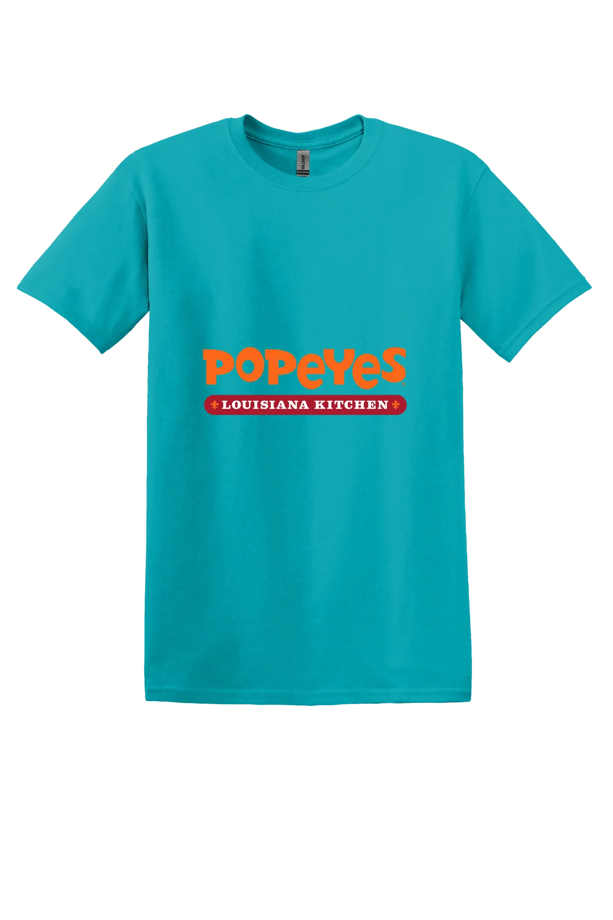 Popeye the Sailor 57 Tee, Tropical Blue, front print