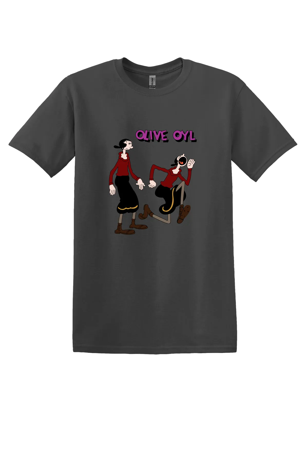 Popeye the Sailor 63 Tee, Charcoal, front print