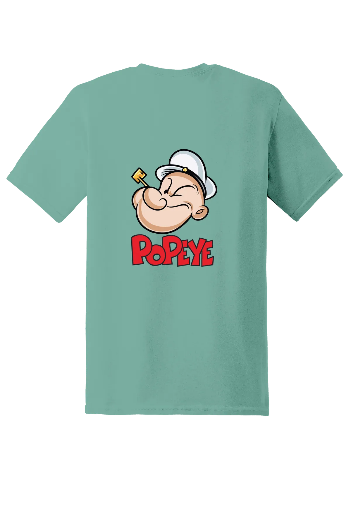 Popeye the Sailor 71 Tee, Aquatic, back print