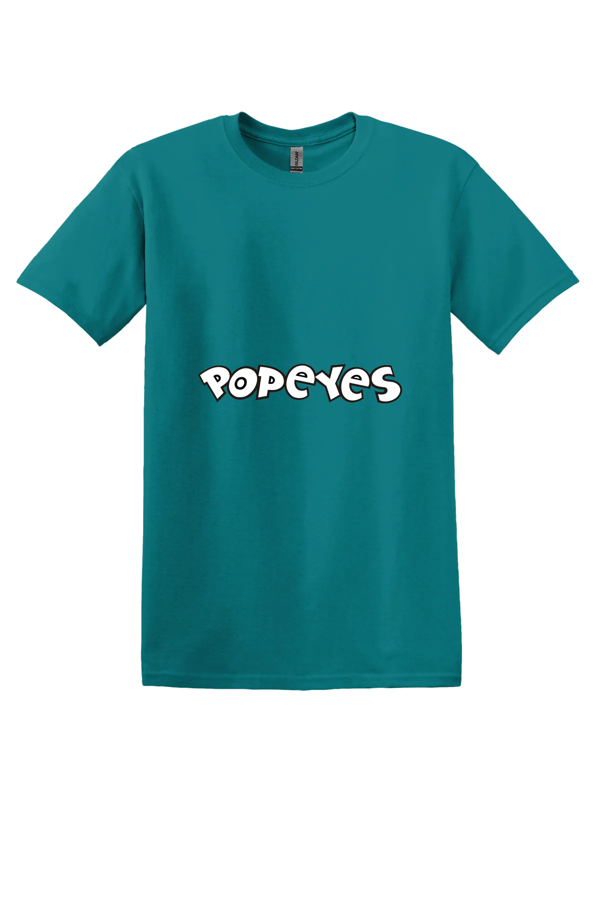 Popeye the Sailor 73 Tee, Jade Dome, front print