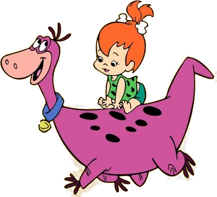 The Flintstones Pebbles and Dino 02 Tee