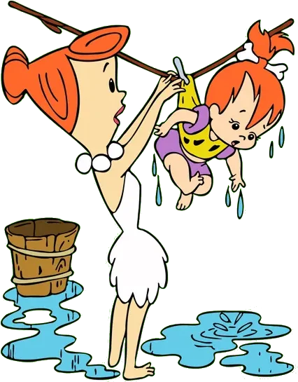 The Flintstones Wilma and Pebbles 03 Tee