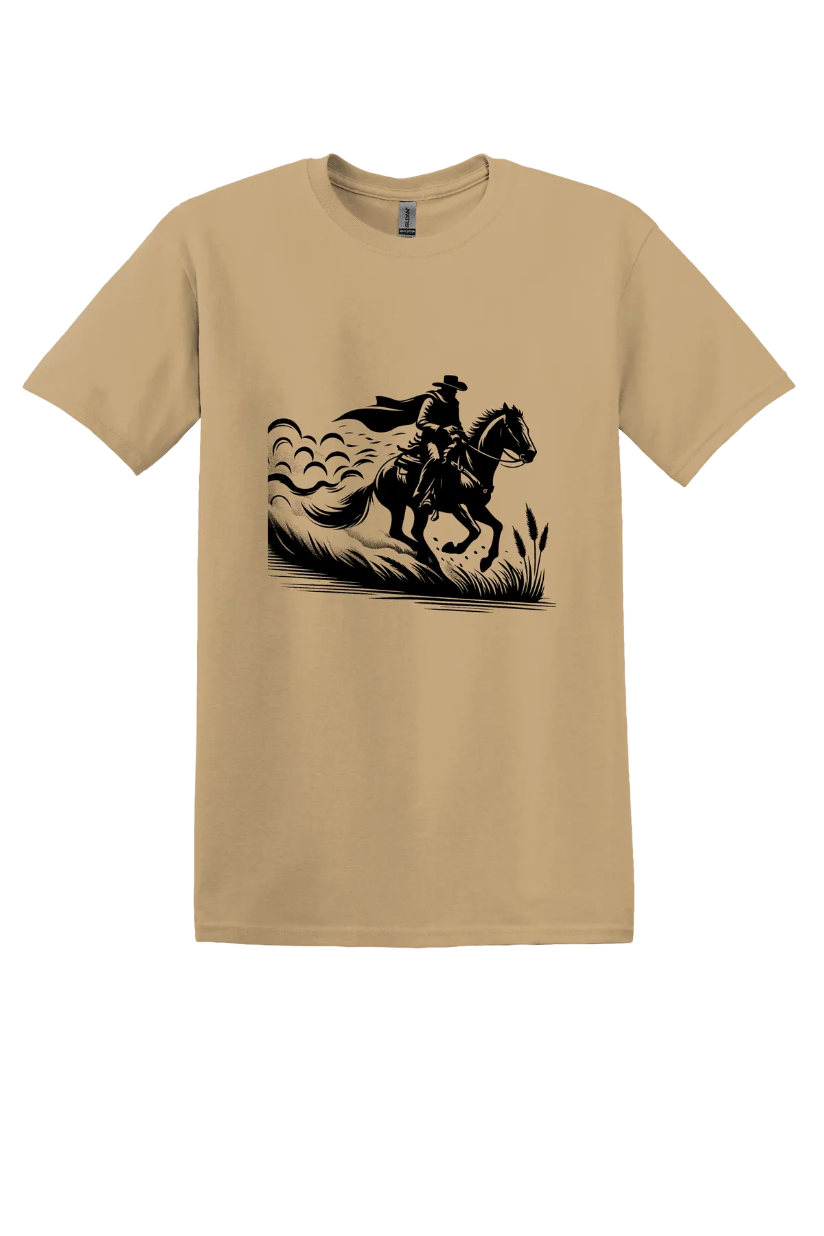 rodeo 10 Tee, Old Gold, front print