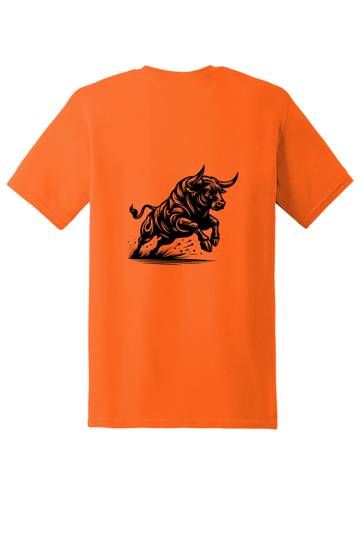 rodeo 100 Tee, Safety Orange, back print