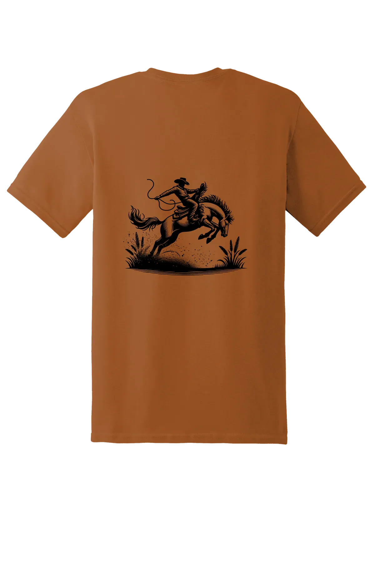 rodeo 114 Tee, Texas Orange, back print