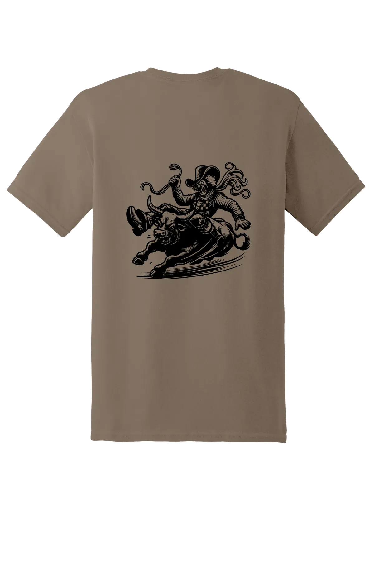 rodeo 115 Tee, Brown Savana, back print
