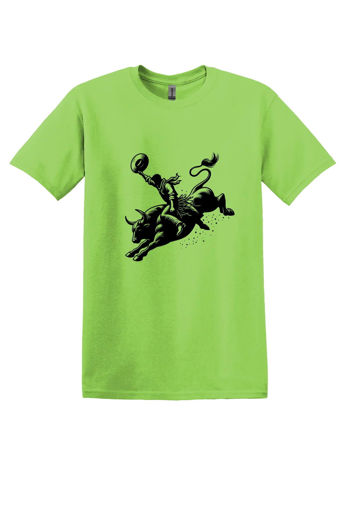 rodeo 116 Tee, Lime, front print