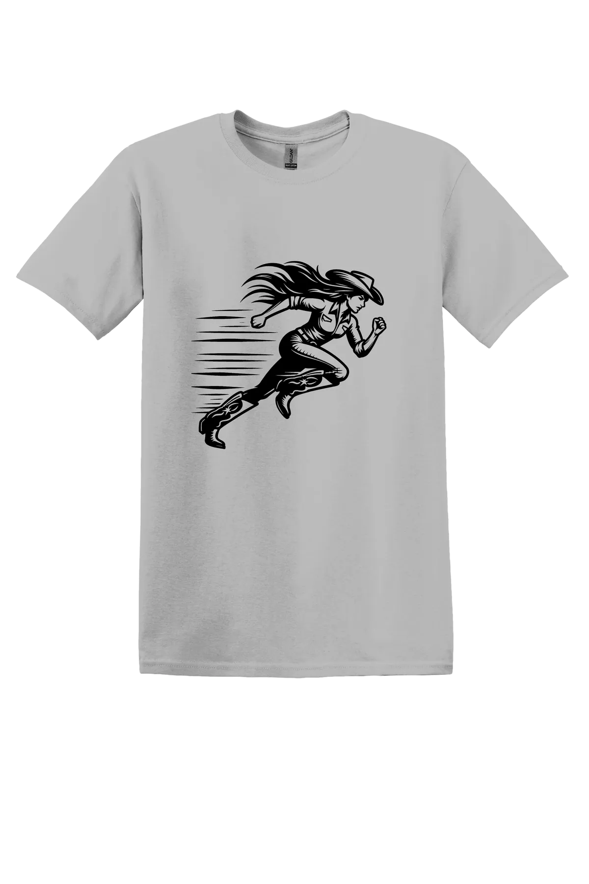 rodeo 122 Tee, Ice Grey, front print