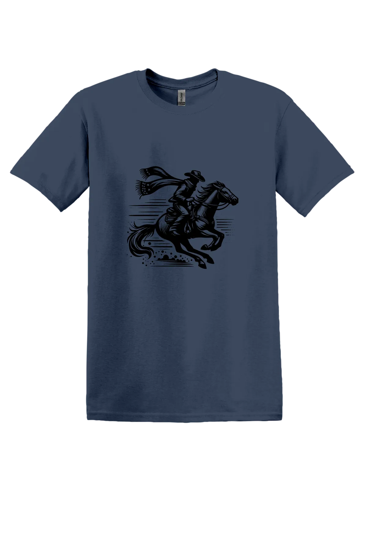 rodeo 124 Tee, Blue Dusk, front print