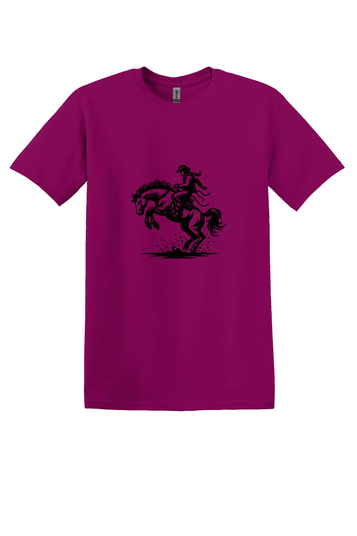 rodeo 126 Tee, Berry, front print