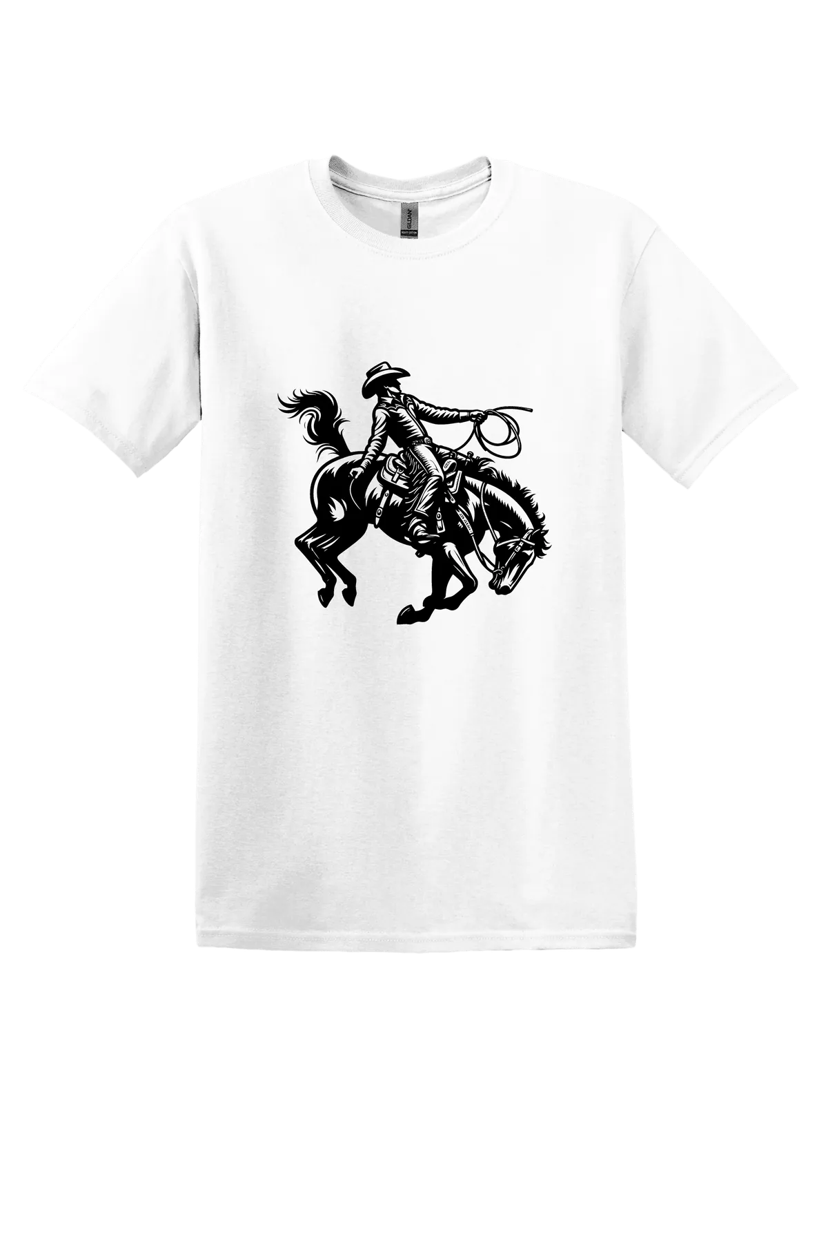 rodeo 13 Tee, White, front print