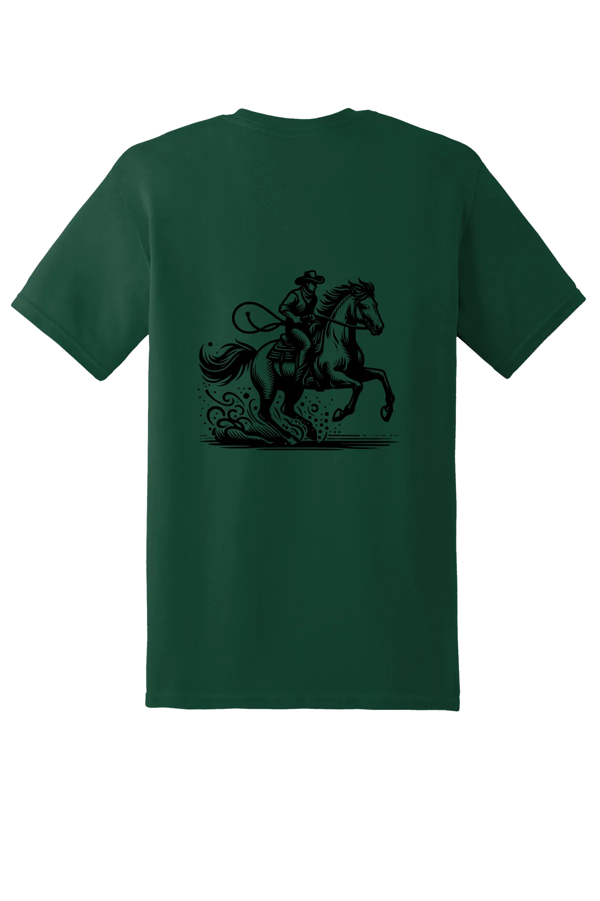 rodeo 130 Tee, Forest  Green, back print