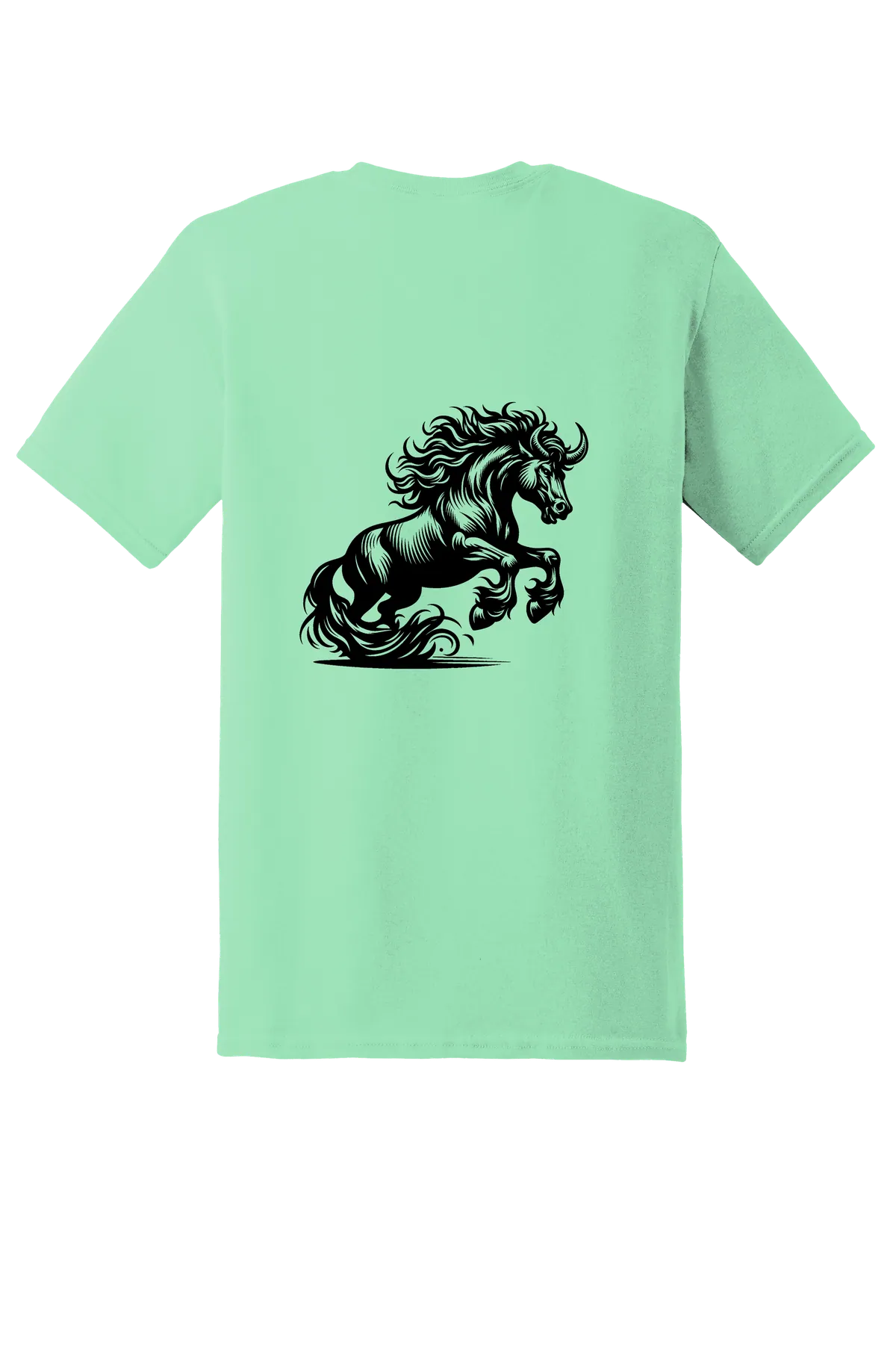 rodeo 131 Tee, Mint Green, back print