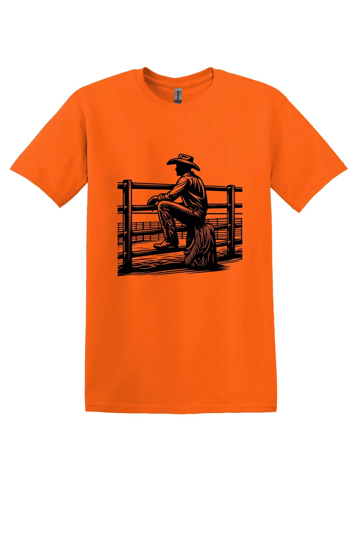 rodeo 133 Tee, Orange, front print
