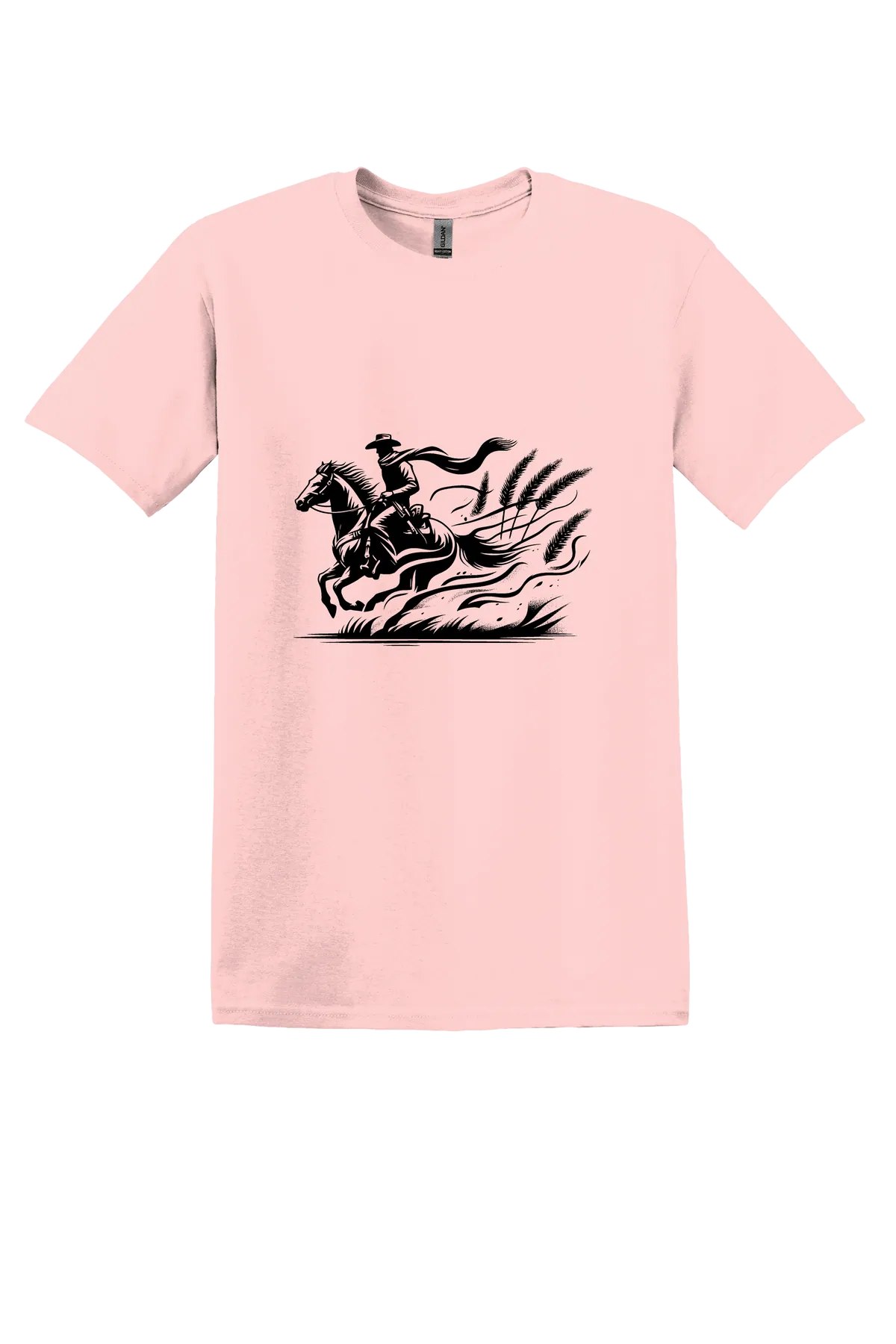 rodeo 137 Tee, Light Pink, front print